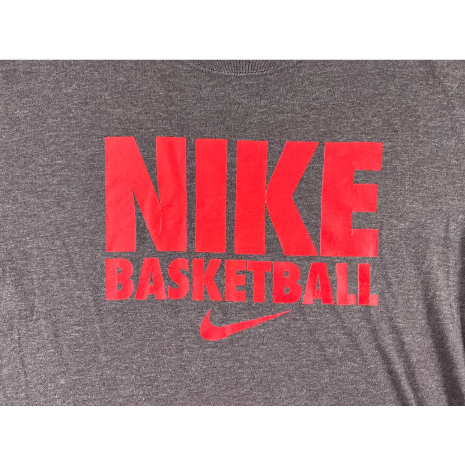 Nike Nike Dri-Fit Shirt Mens Large Gray Logo Print Cotton Crew Neck Size US L / EU 52-54 / 3 - 3 Thumbnail