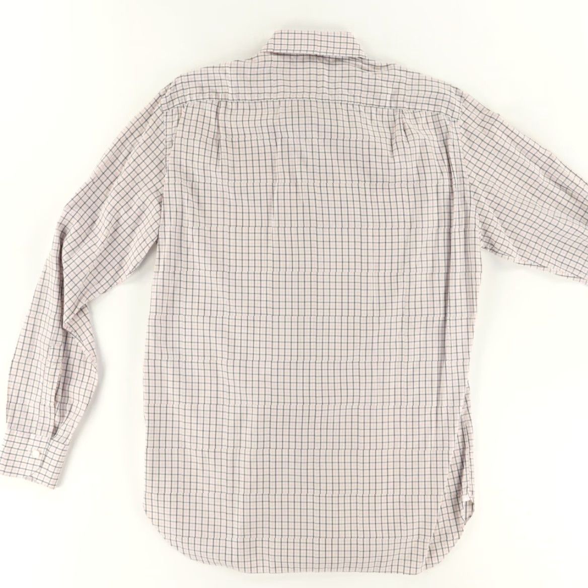 Ermenegildo Zegna VINTAGE Ermenegildo Zegna 41/16 Regular Fit Dress Cotton Gingham Long Sleeve Button Up Shirt Mens L Size 42R - 4 Thumbnail