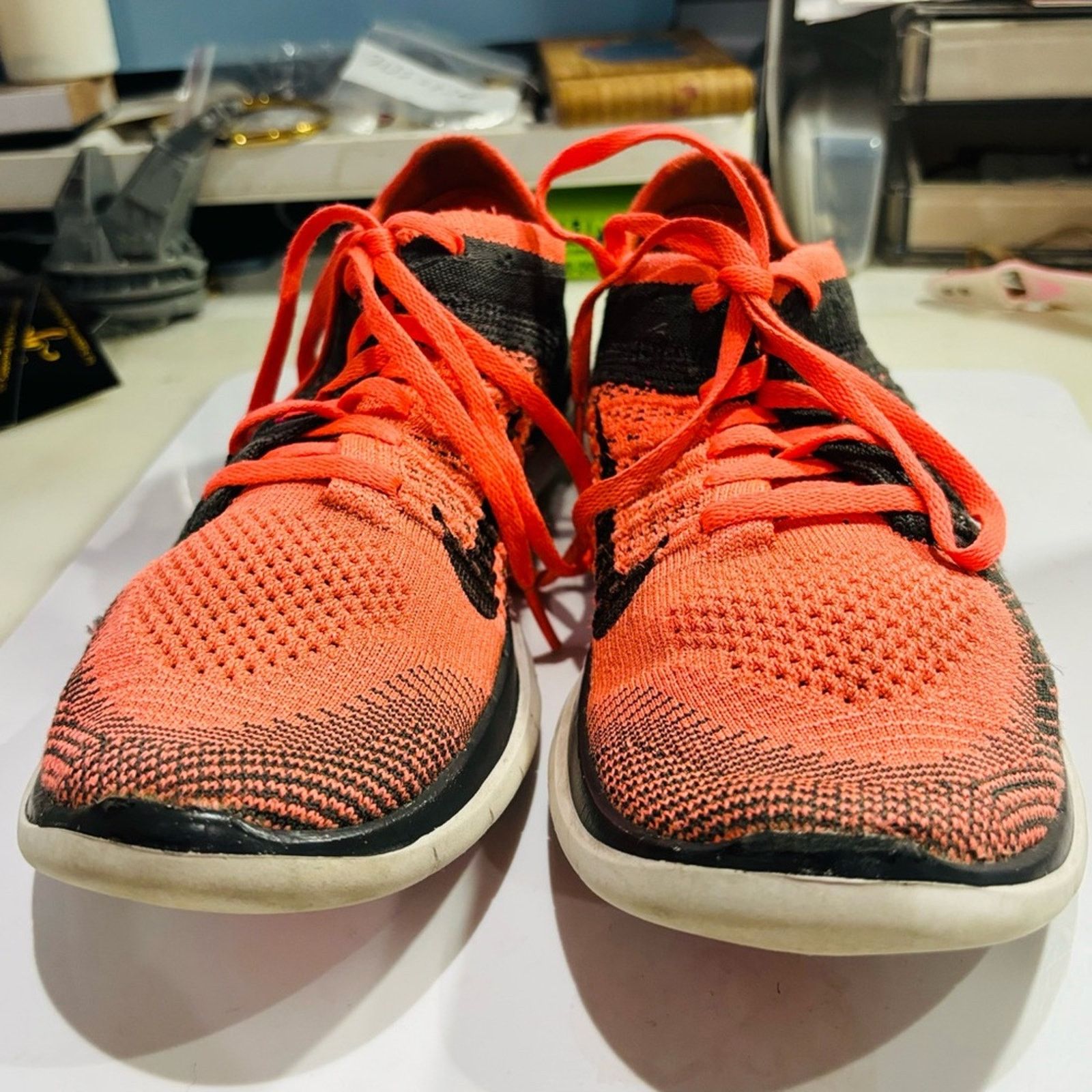 Nike NIKE Free 4.0 Flyknit Bright Mango Running Sneakers Sz 7.5 Size US 7.5 / IT 37.5 - 2 Thumbnail