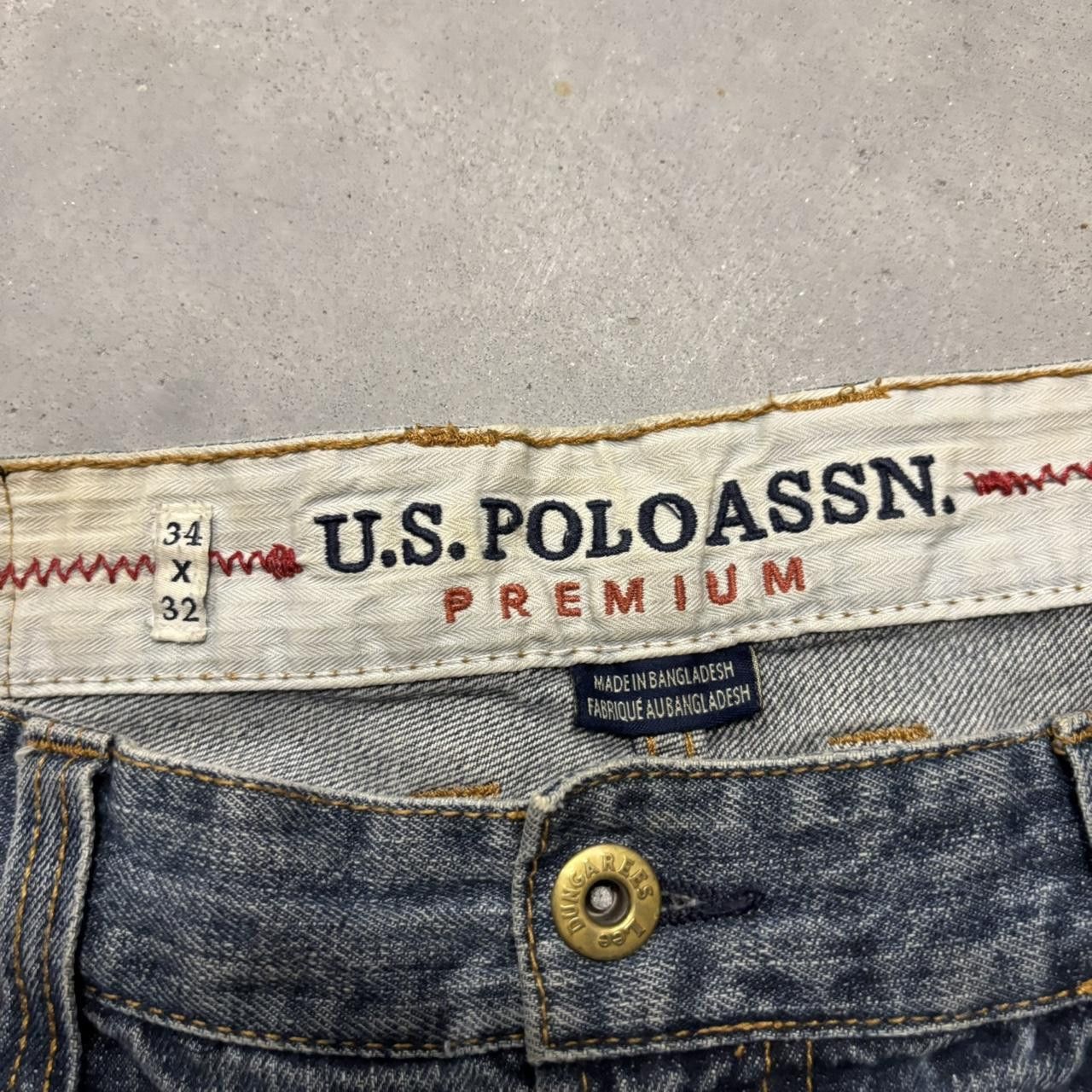 Japanese Brand × Vintage Crazy Vintage Y2K/2000s Grunge Dark Wash Denim Jeans! Size US 34 / EU 50 - 8 Thumbnail