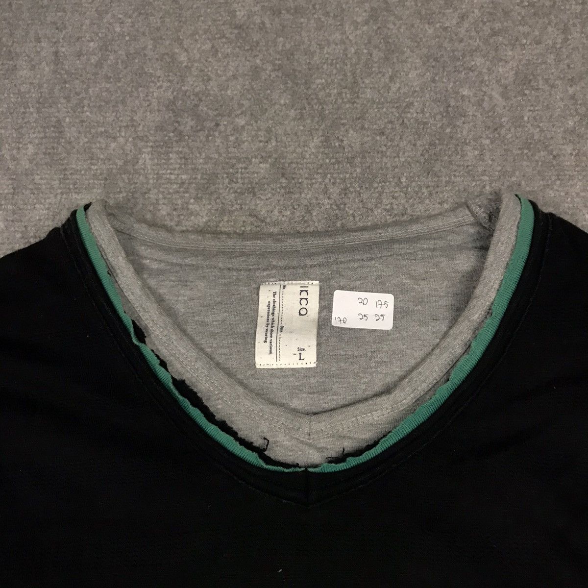 Japanese Brand DOUBLE SHIRT STYLE JAPAN BLACK TSHIRT IFSIXWASNINE STYLE Size US L / EU 52-54 / 3 - 3 Thumbnail