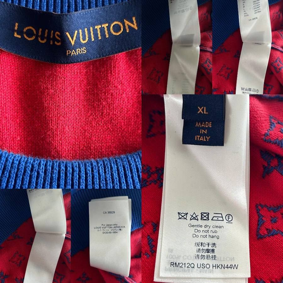 Louis Vuitton LOUIS VUITTON BLUE & RED MONOGRAM GRADIENT SWEATER Size US XL / EU 56 / 4 - 3 Thumbnail