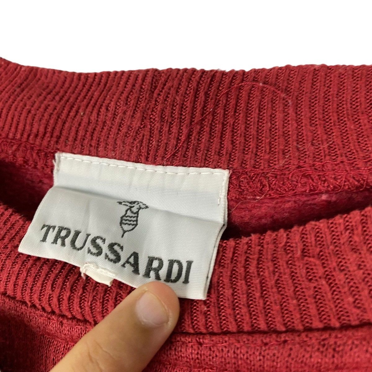 Trussardi × Vintage Vintage 90s Trussardi Sweatshirt Crewneck Size US L / EU 52-54 / 3 - 5 Thumbnail