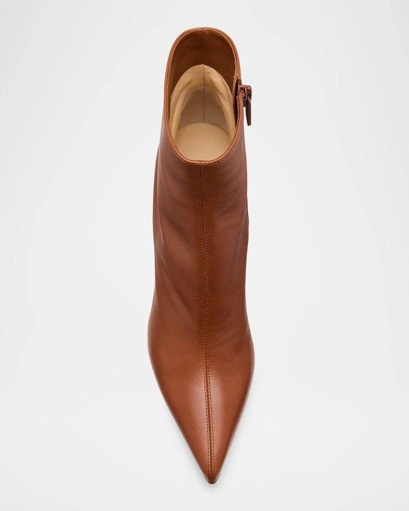 Christian Louboutin Vibella Booty 85 Brown Calf Leather Pointed Heel Bootie 37 Size US 7 / IT 37 - 10 Thumbnail