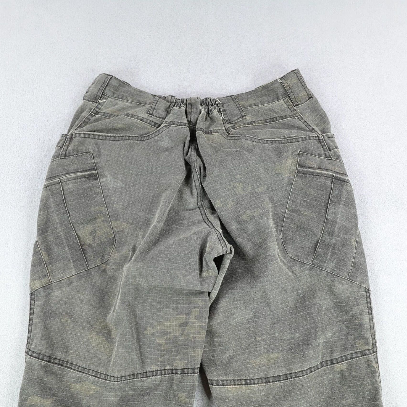 Vintage Lancer Tactical Pants XL Mens Gray Camo Ripstop Airsoft BDU Utility Combat Cargo Size US 35 - 6 Thumbnail