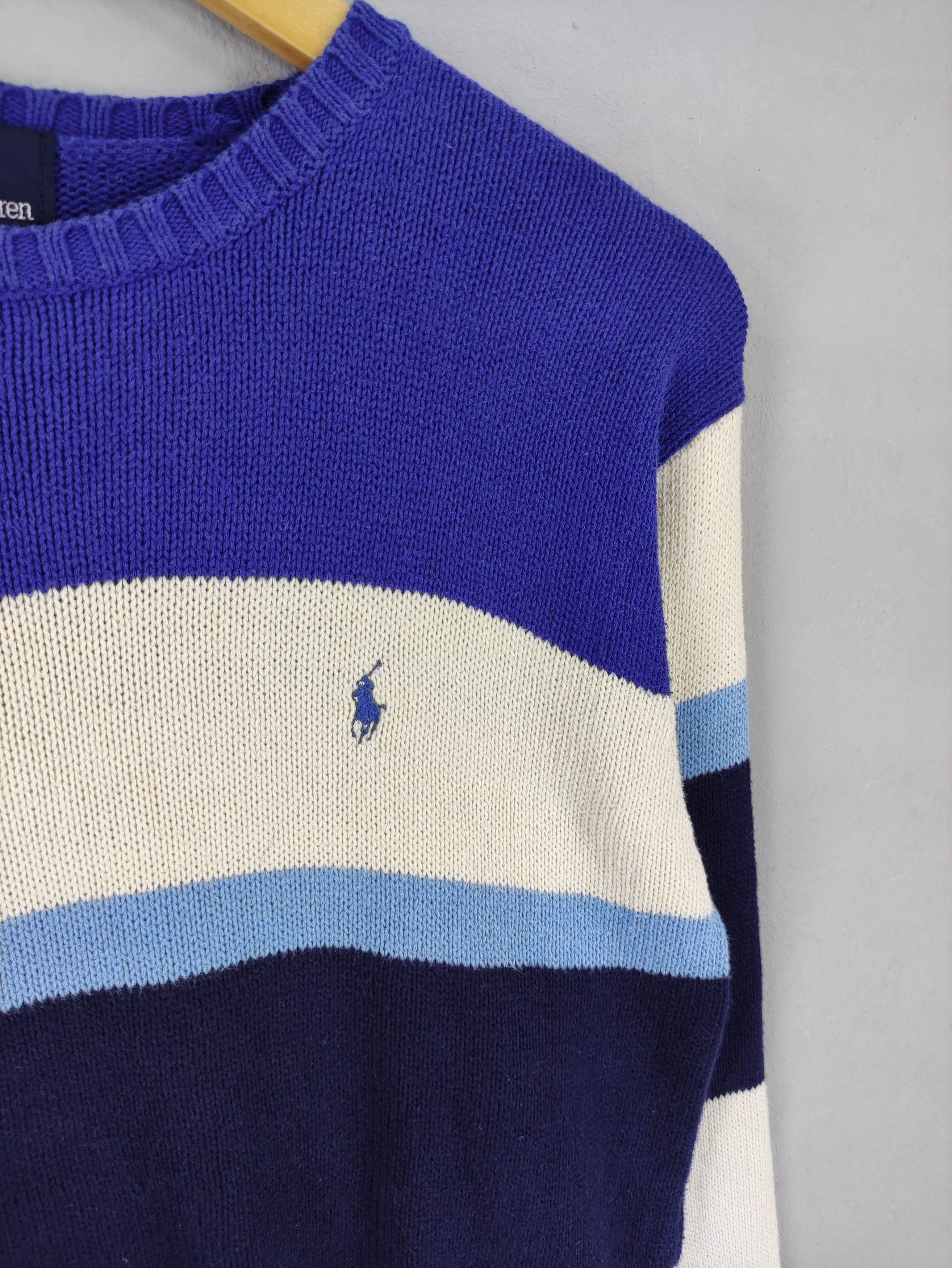 Polo Ralph Lauren Vintage Polo Ralph Lauren Knit Sweater Jumper Striped Size US S / EU 44-46 / 1 - 2 Thumbnail
