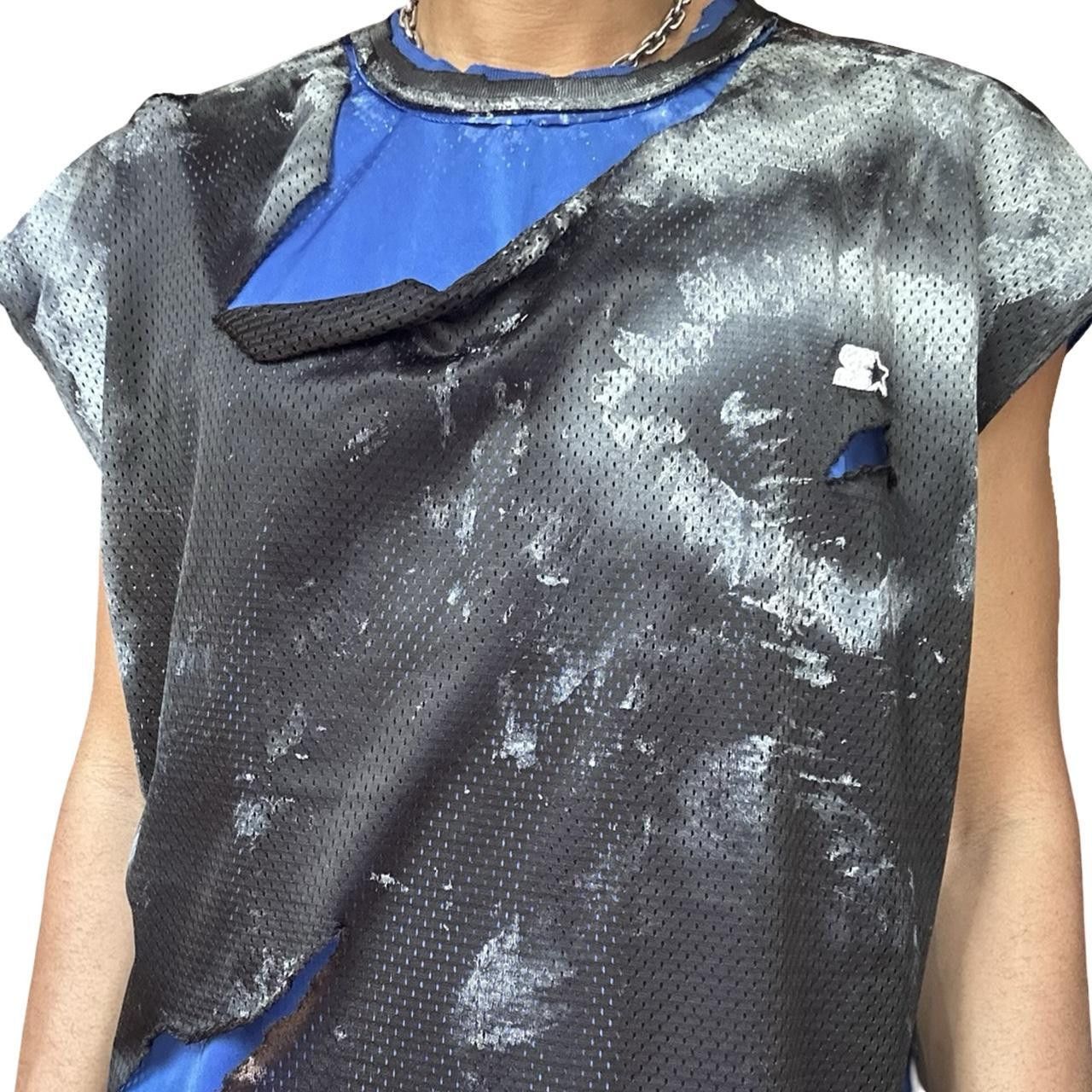 Starter ASTROBOI* x Starter Black & Blue Ripped Mesh Tank Top - XXL Size US XXL / EU 58 / 5 - 7 Thumbnail