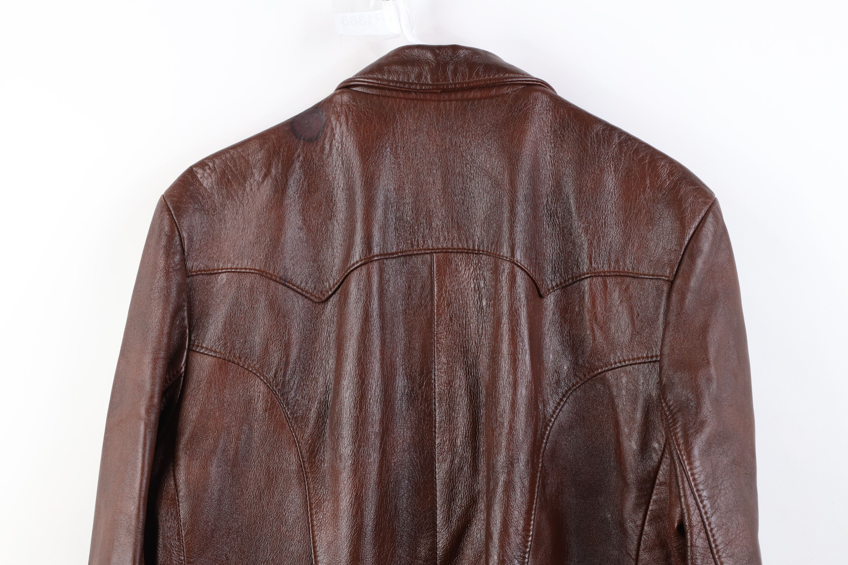 Vintage Vintage 70s Streetwear Blazer Suit Coat Jacket Brown USA Size US XXL / EU 58 / 5 - 15 Thumbnail