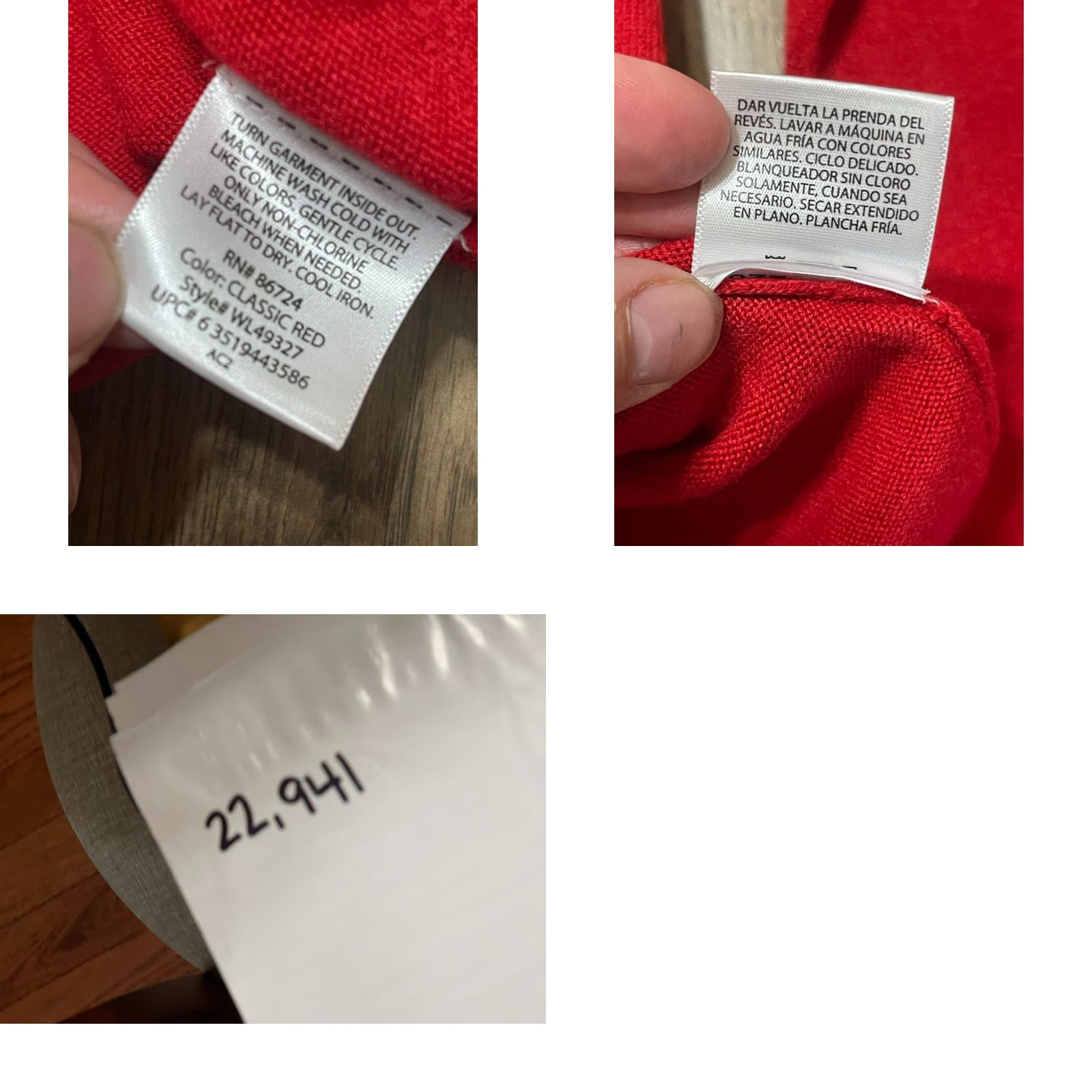 Vintage White Stag Shirt Women's XXL Red Long Sleeve V-Neck T-Shirt Pullover Casual Modern Basic 2XL Regular Womens Size XXL / US 16-18 / IT 52-54 - 8 Thumbnail