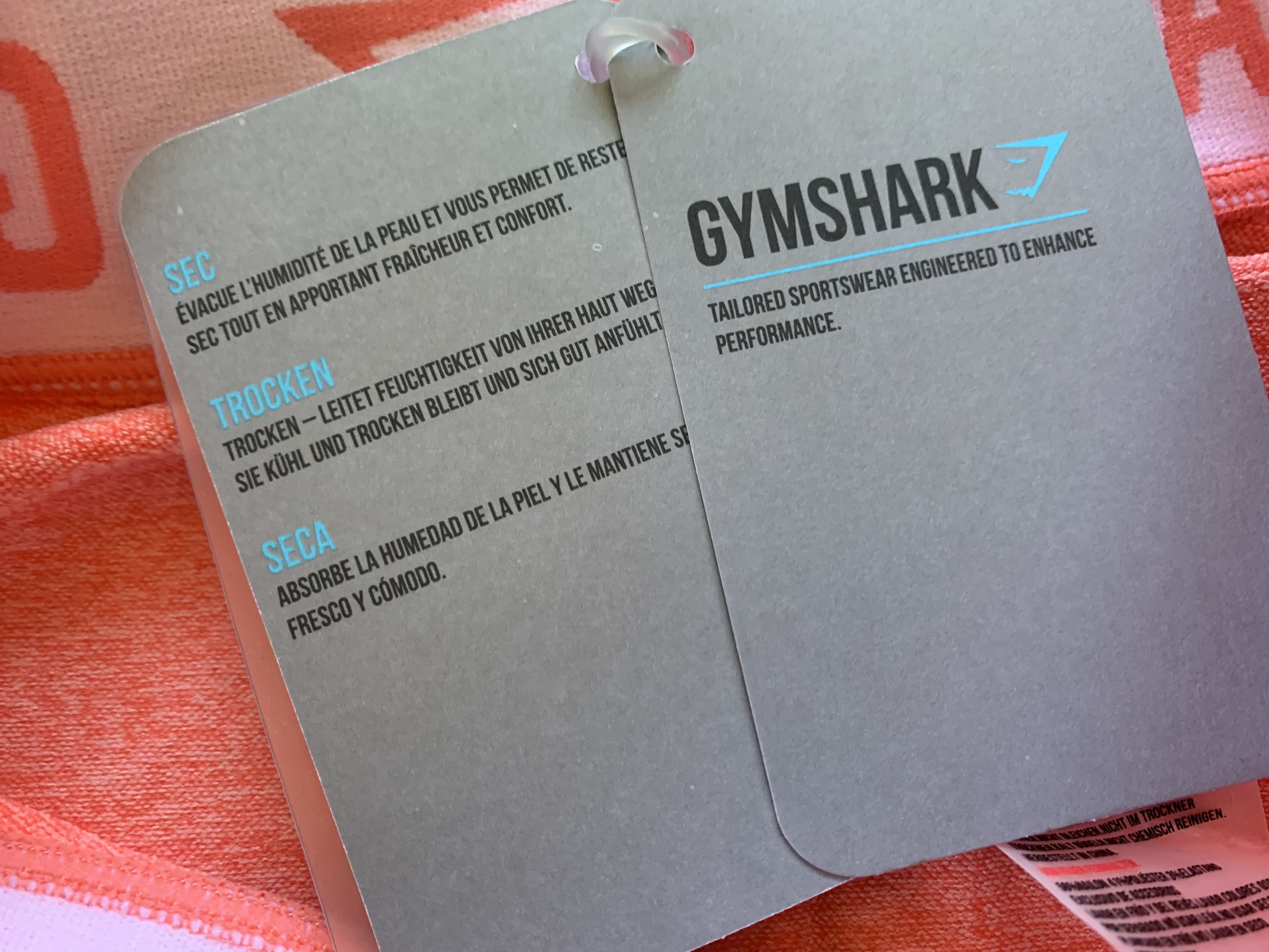 Gymshark New Gymshark Flex Gym Peach Coral Leggings V3 Size 27" / US 4 / IT 40 - 7 Thumbnail