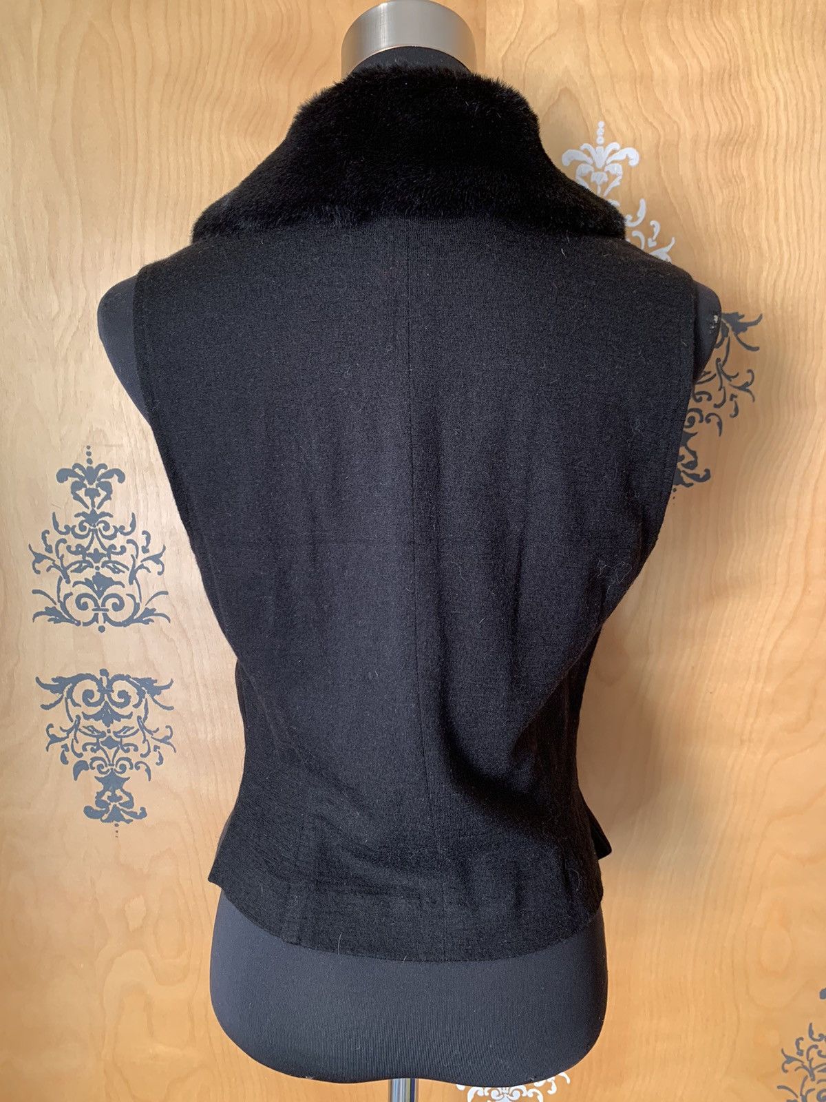 Vintage Vintage 90s Silk Fur Lined Button-Up Vest Size M / US 6-8 / IT 42-44 - 9 Thumbnail
