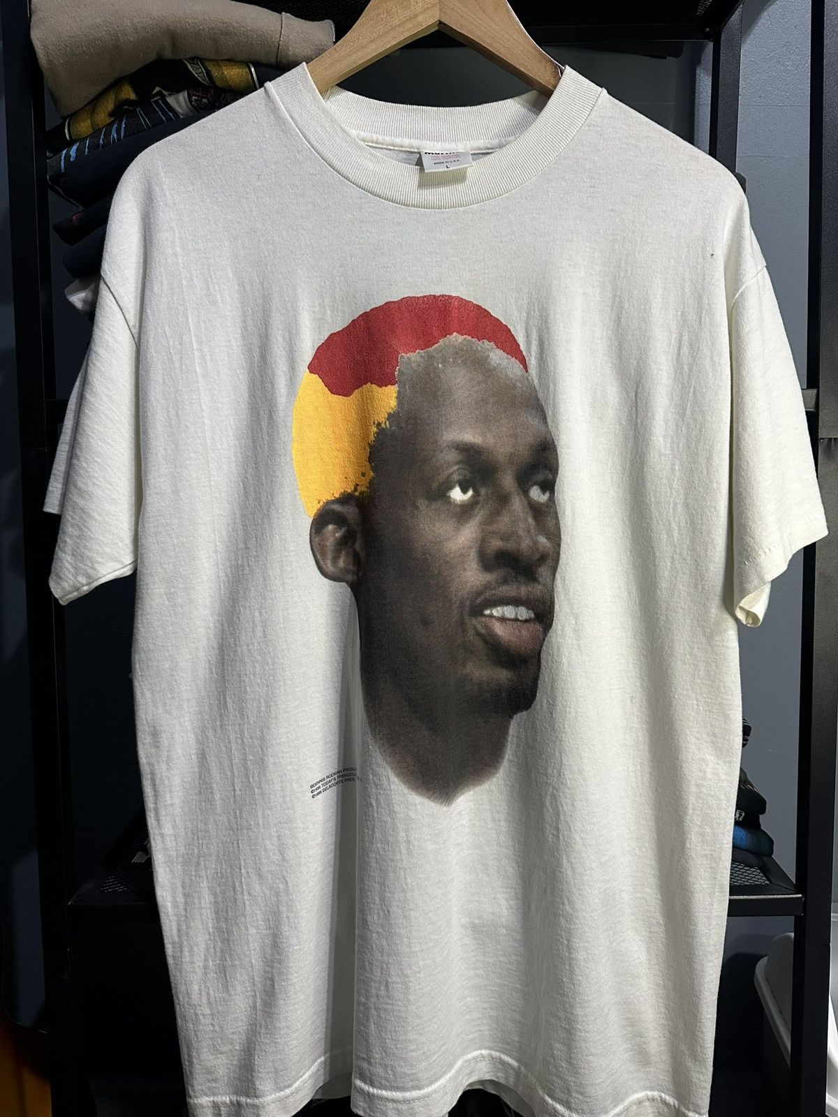 Vintage Vintage Single Stitch 1996 Today Trenz Dennis Rodman Shirt Size US L / EU 52-54 / 3 - 1 Thumbnail