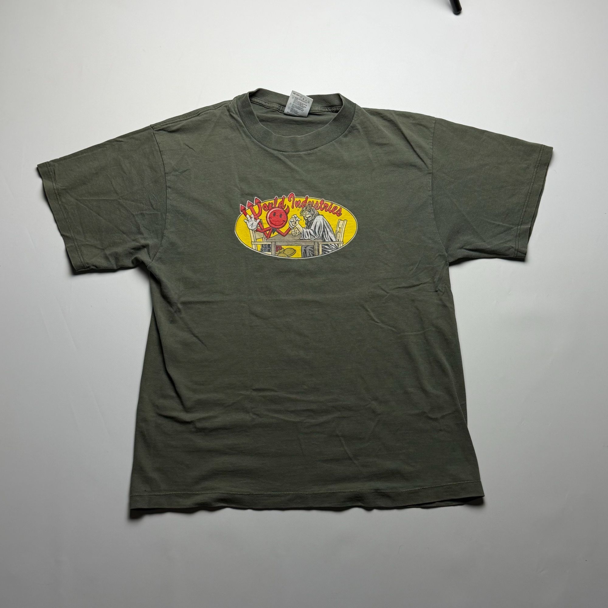 World Industries Grail 90s World Industries Jesus x Devil T-Shirt Made in USA Size US L / EU 52-54 / 3 - 1 Thumbnail