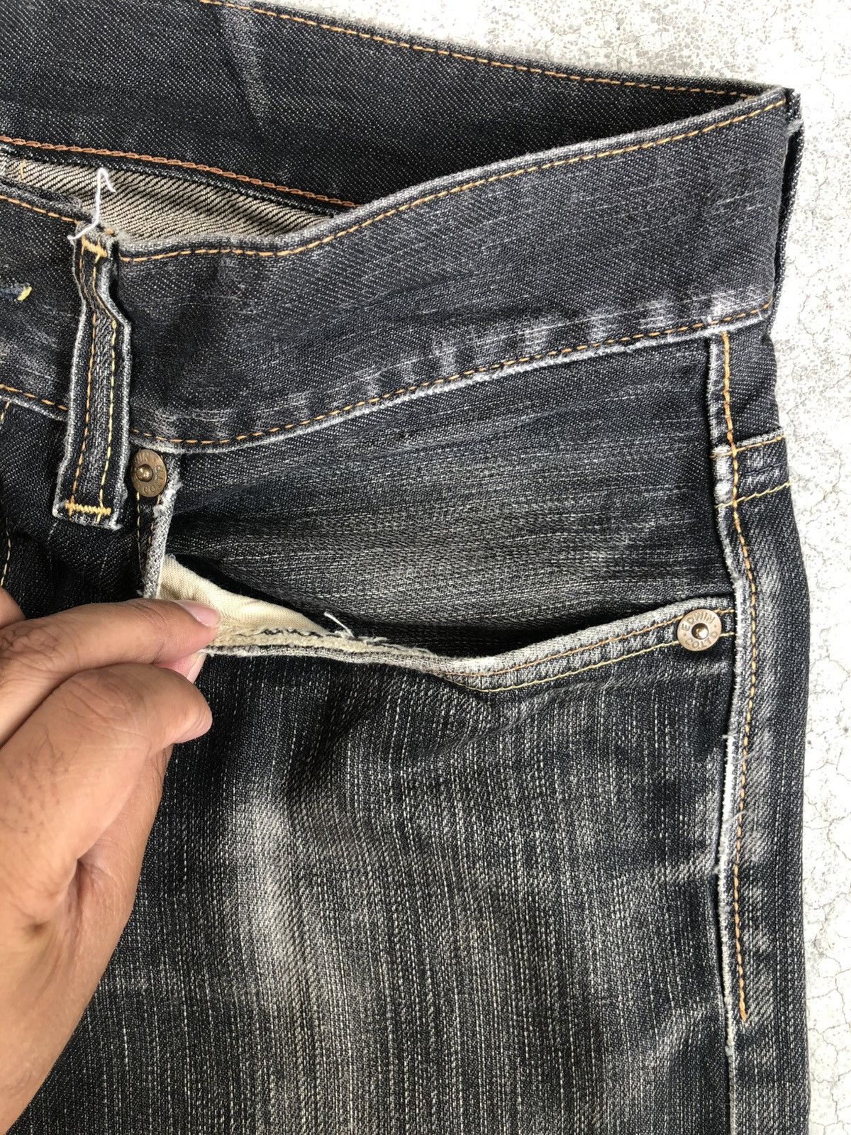 If Six Was Nine Japanese Edwin Flared Jeans Distressed Jeans Size US 32 / EU 48 - 16 Thumbnail