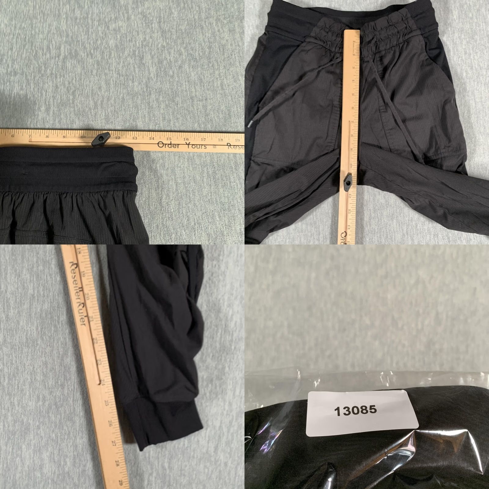 Lululemon Lululemon Pants Womens 4 Black Jogger Ruched Leg Elastic Waist Athleisure Lounge Jogger Pants Slim Tapered Leg Womens 4 Black Size 27" / US 4 / IT 40 - 8 Thumbnail