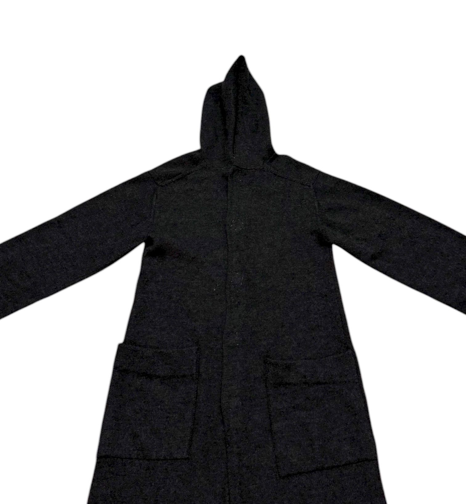 Yohji Yamamoto Yohji Yamamoto Noir Wool Hoodie Long Jacket Size US S / EU 44-46 / 1 - 3 Thumbnail