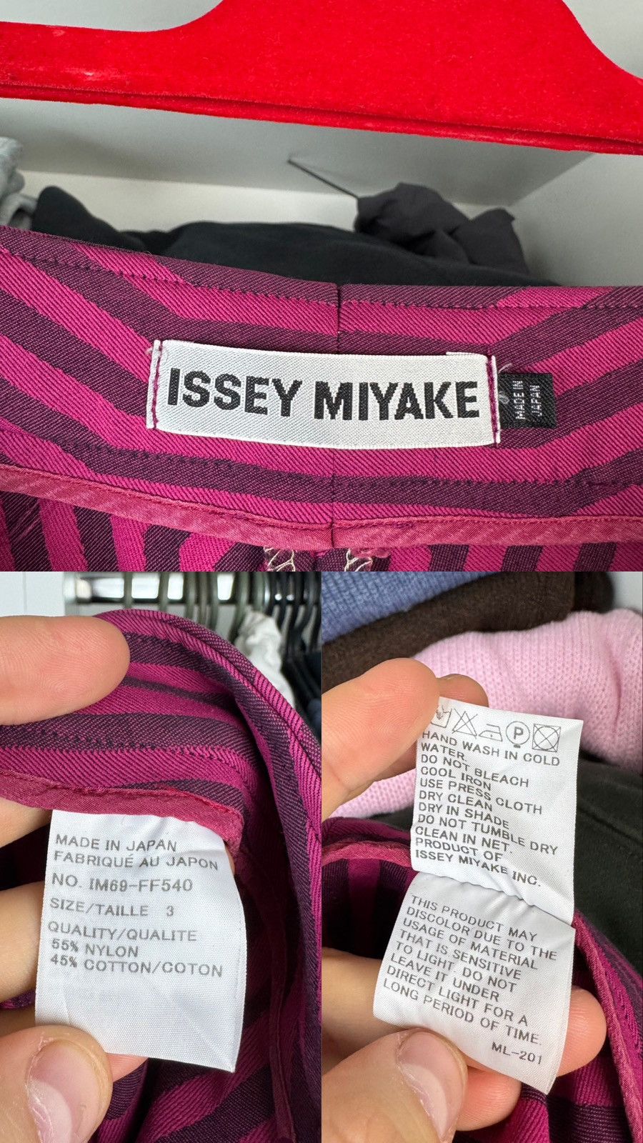 Issey Miyake Issey Miyake Women's Geometric Print Pants Size 3 Size 27" / US 4 / IT 40 - 4 Thumbnail