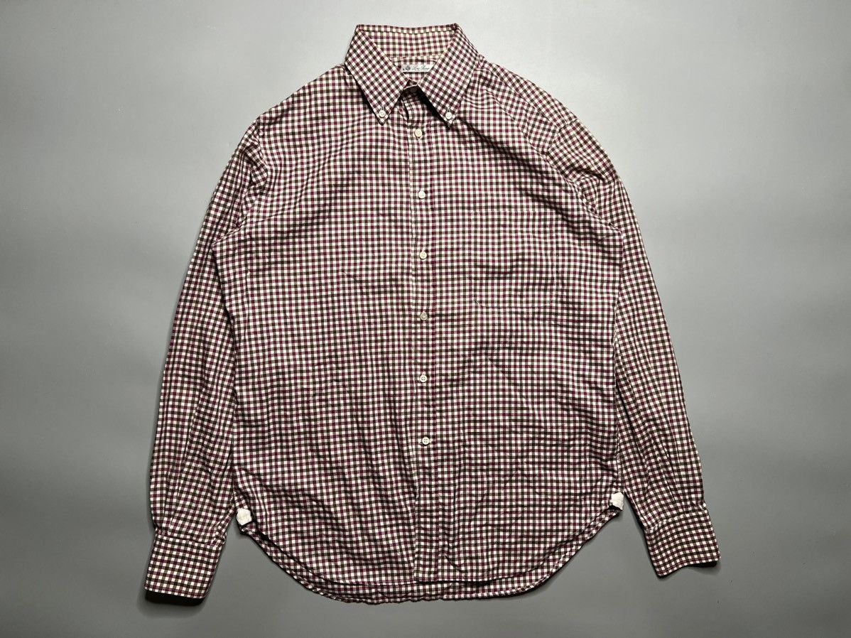 Loro Piana Loro Piana Checkered Cotton Buttondown Size US M / EU 48-50 / 2 - 1 Thumbnail