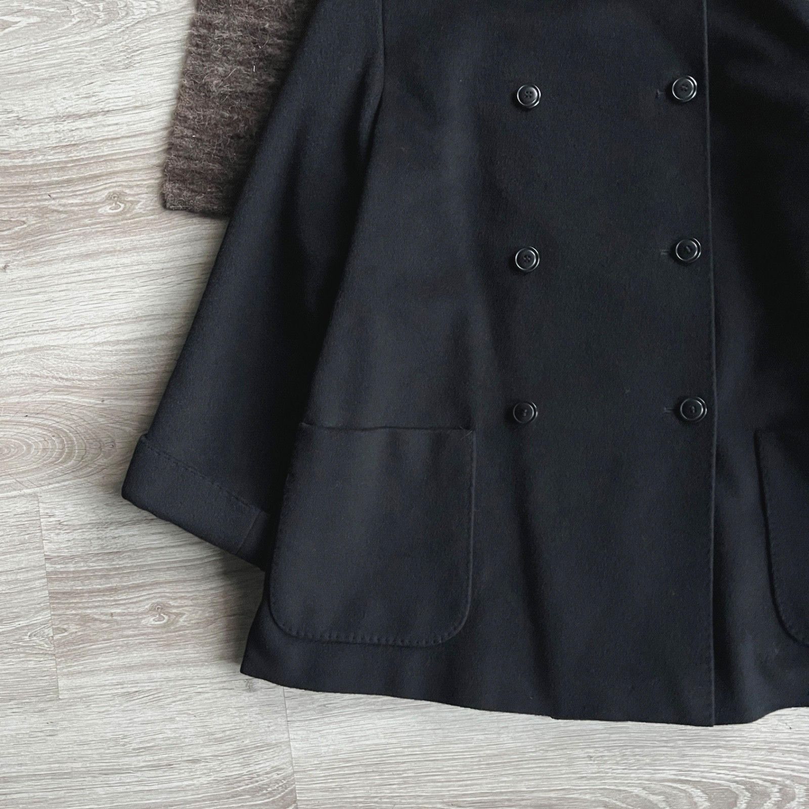 Max Mara Max Mara Peacoat Jacket Wool Angora Cashmere 9728AC Size L / US 10 / IT 46 - 8 Thumbnail