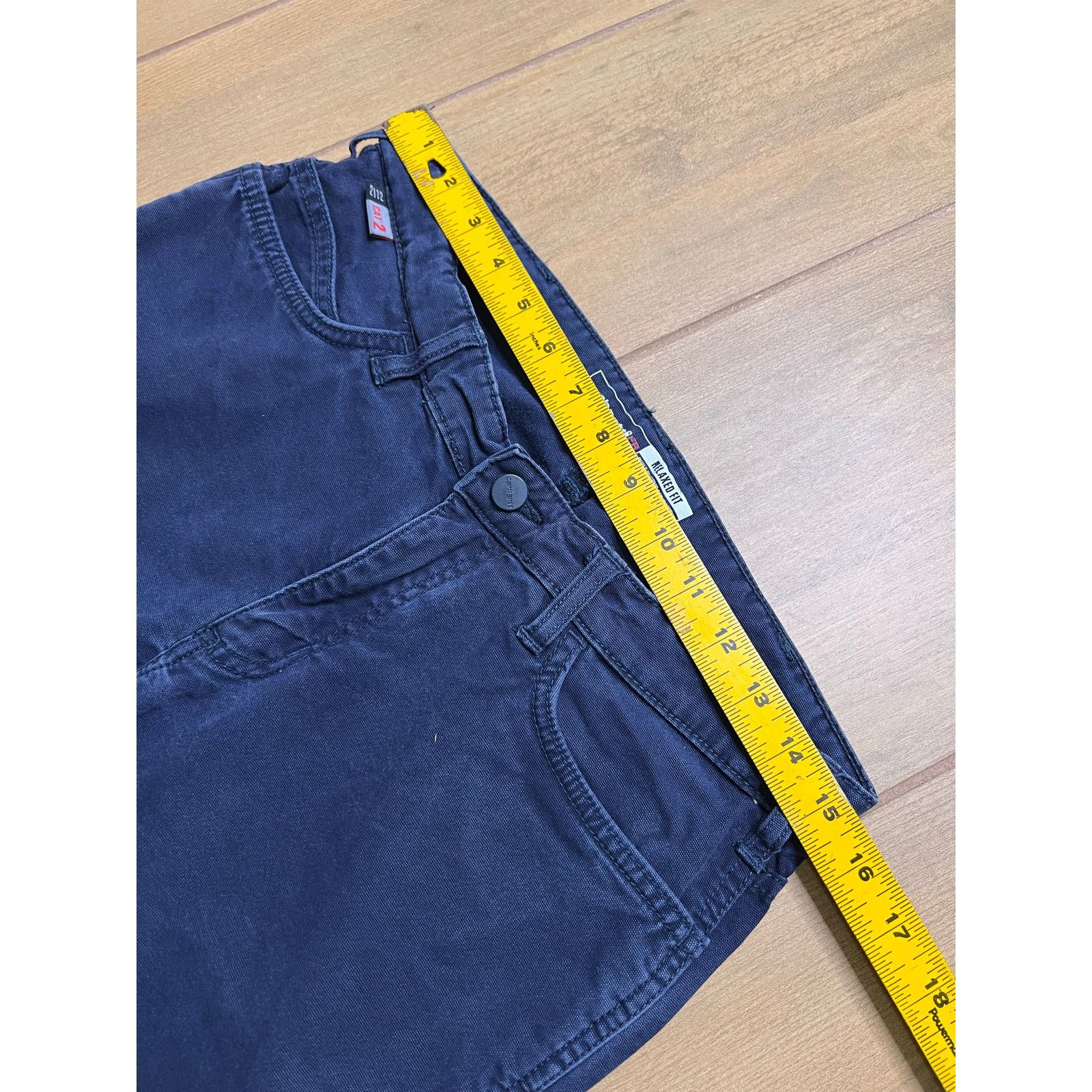 Carhartt Women Carhartt Sz 8 regular Blue Denim 30x29 Y2K utility Size 30" / US 8 / IT 44 - 11 Thumbnail