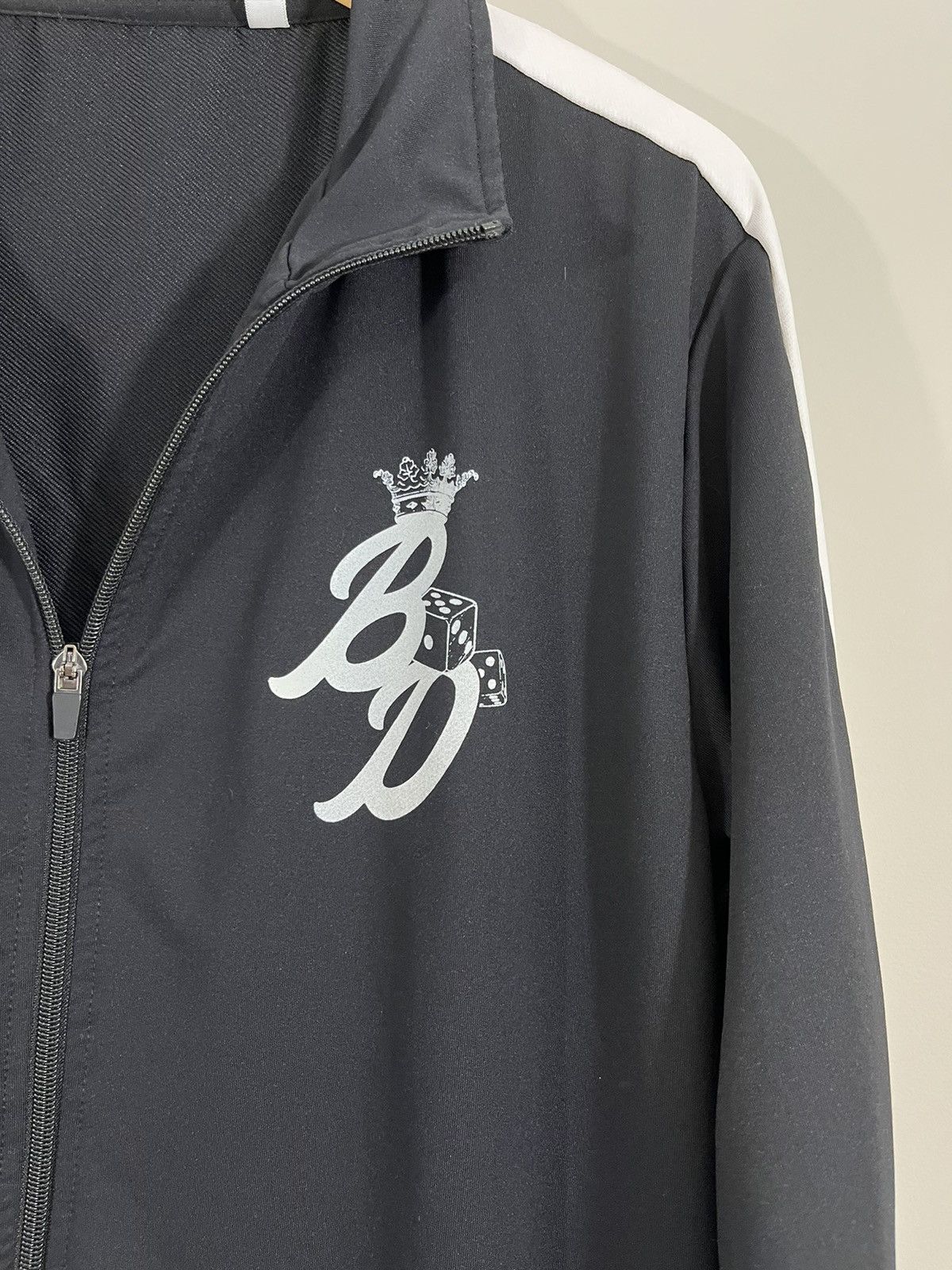 Vintage Billionaire Dreams Dice Black Stripe Track Jacket Size US L / EU 52-54 / 3 - 6 Thumbnail