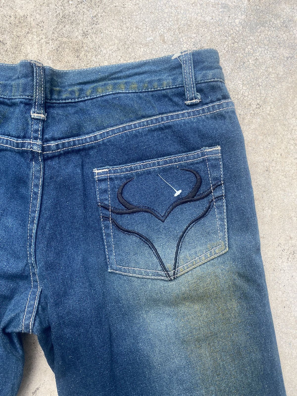 If Six Was Nine × Japanese Brand Flare Jeans Dal Fellow Distressed Patch work Size US 31 - 22 Thumbnail