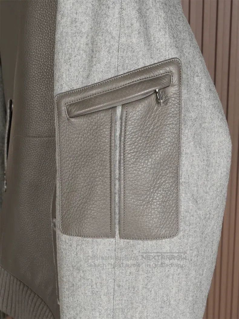 Hermes Hermes White tail deer skin / cashmere baseball jacket Size US M / EU 48-50 / 2 - 7 Thumbnail