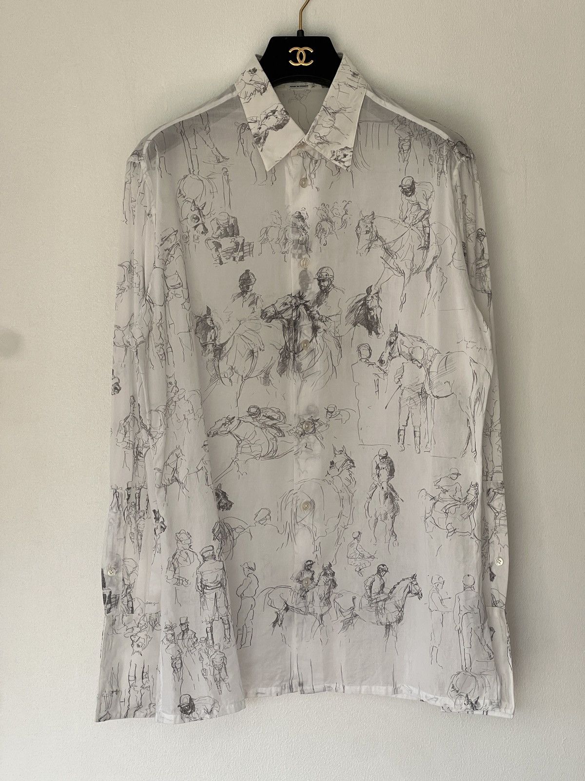 Hermes Hermes cotton voile shirt Size US S / EU 44-46 / 1 - 9 Thumbnail