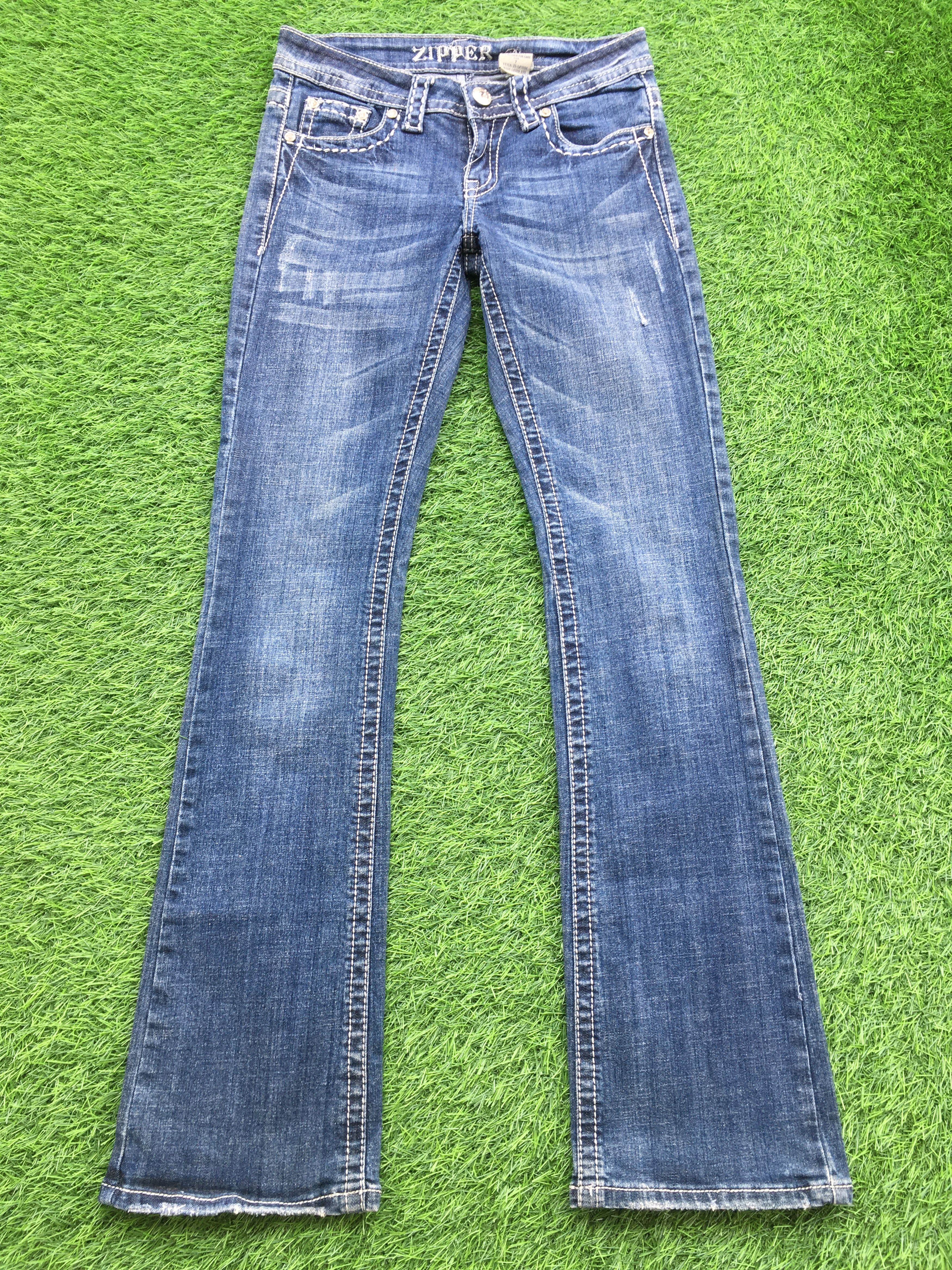 Designer × Jean Cross Embellished Bootcut Jeans D-985 Size 26" / US 2 / IT 38 - 3 Thumbnail