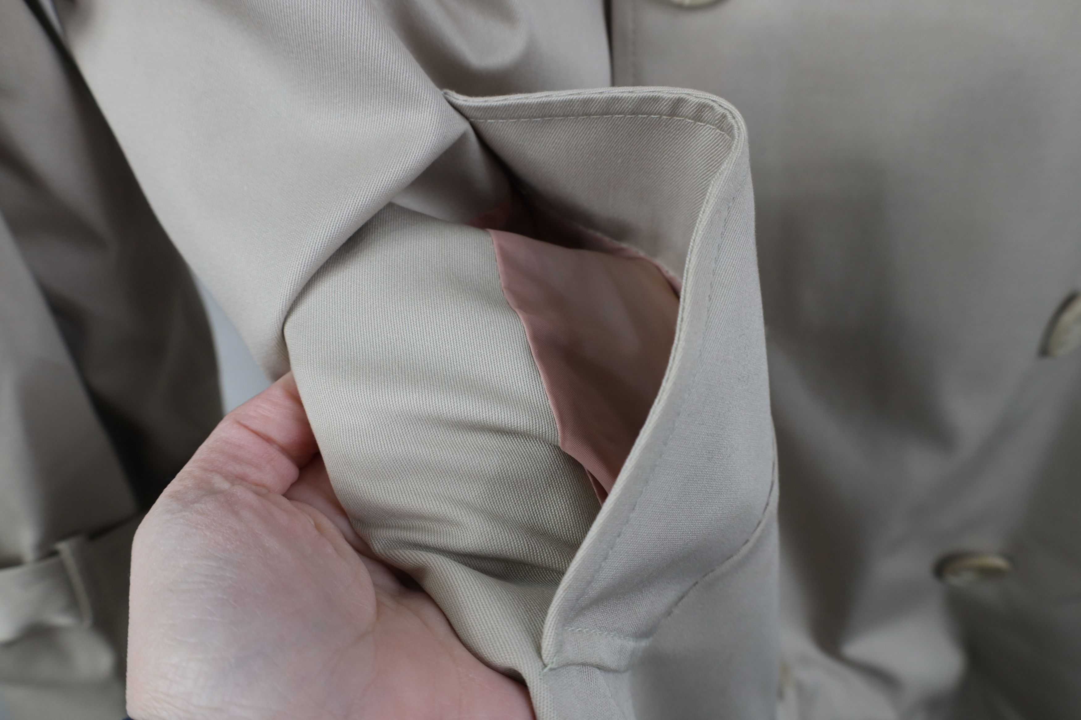 Vintage Vintage 70s Streetwear Trench Coat Rain Jacket Stone Beige Size US L / EU 52-54 / 3 - 5 Thumbnail