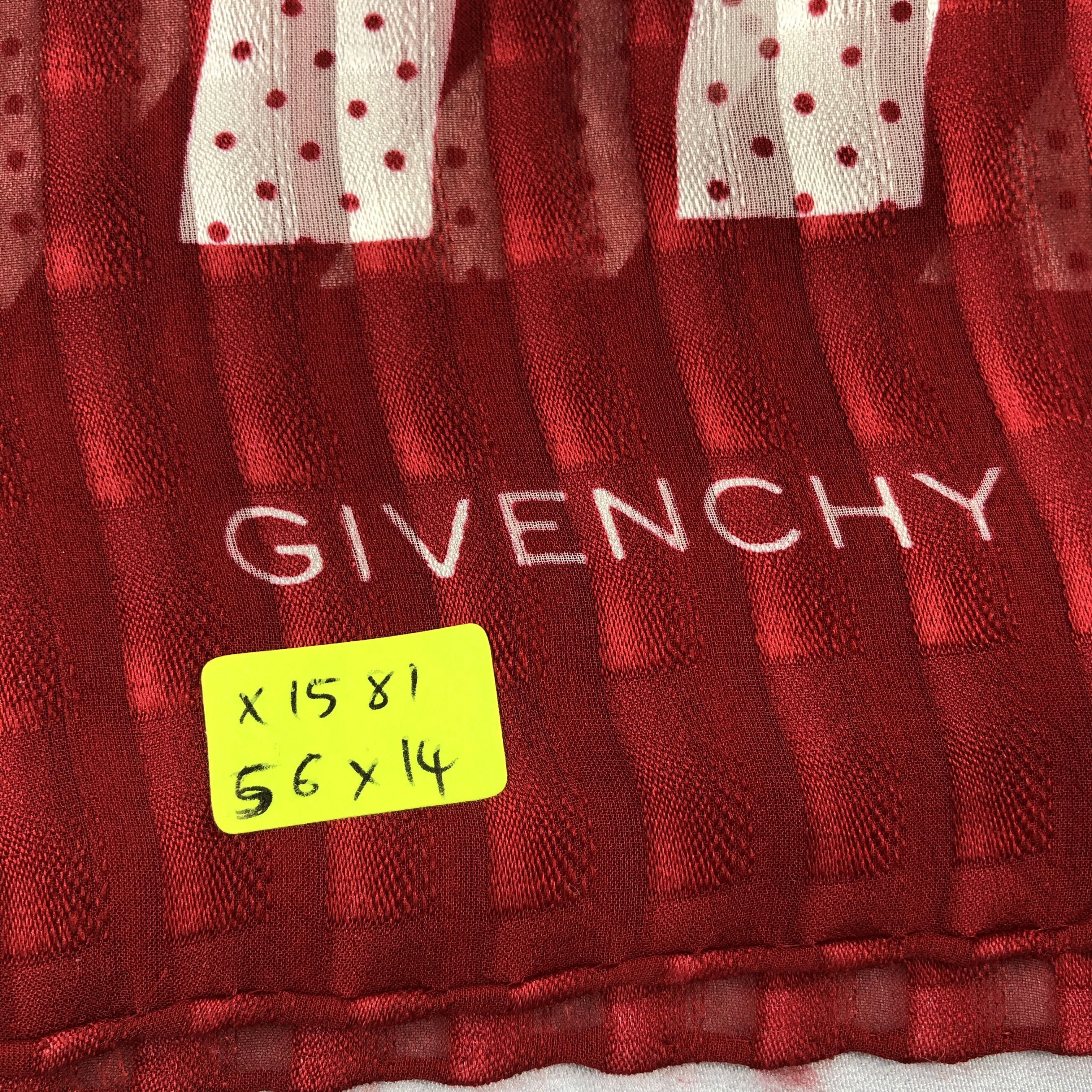 Vintage Vintage Givenchy Silk Scarf Size ONE SIZE - 6 Thumbnail