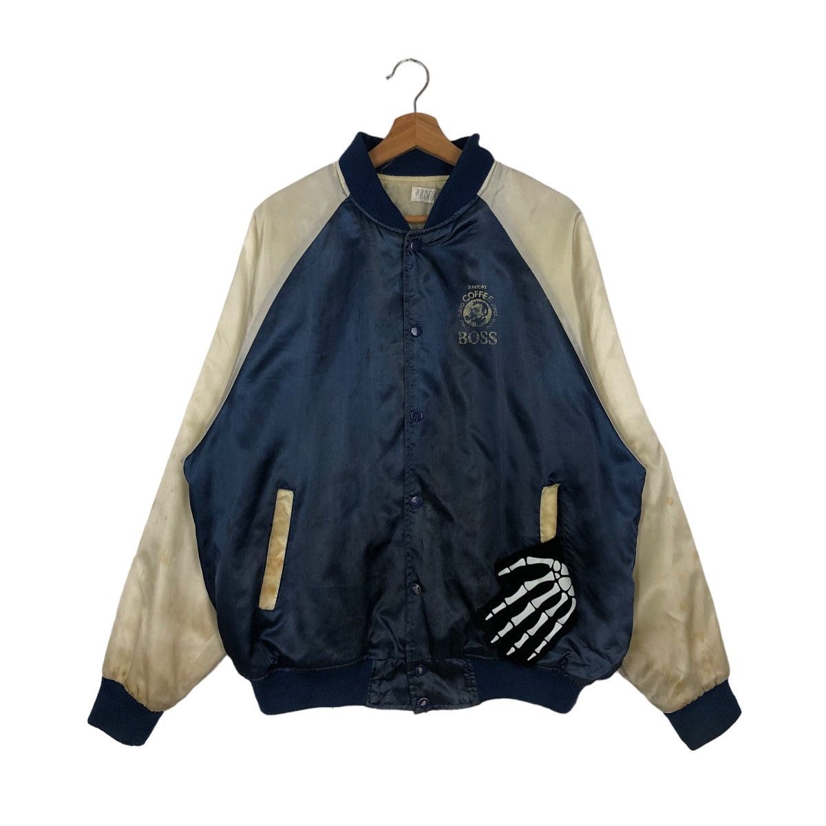 Japanese Brand TRUE VINTAGE BOMBER JACKET SATIN SUNTORY COFFEE BIG LOGO Size US M / EU 48-50 / 2 - 1 Thumbnail