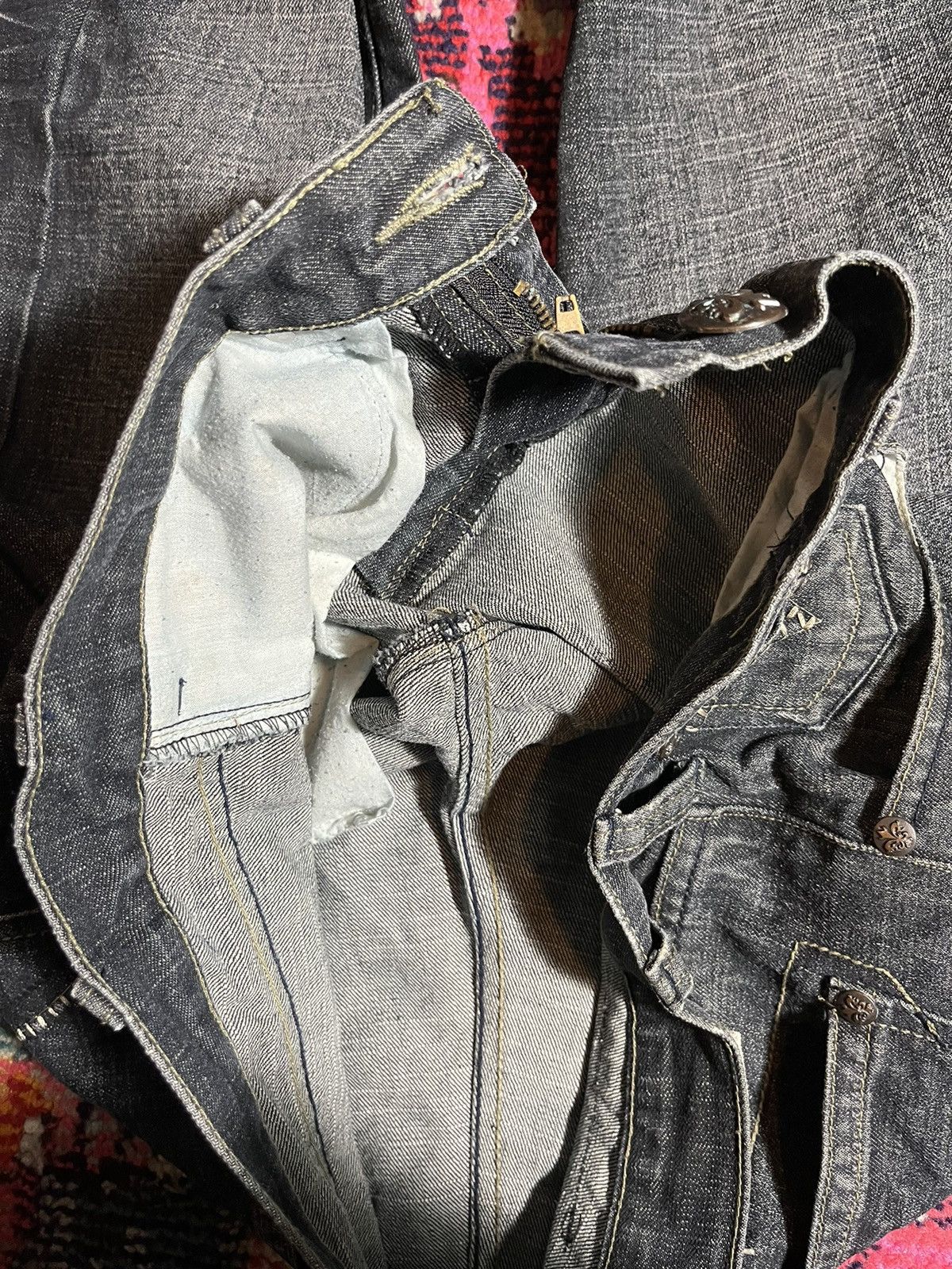 Japanese Brand Black Rock Jeans Size US 33 - 5 Thumbnail