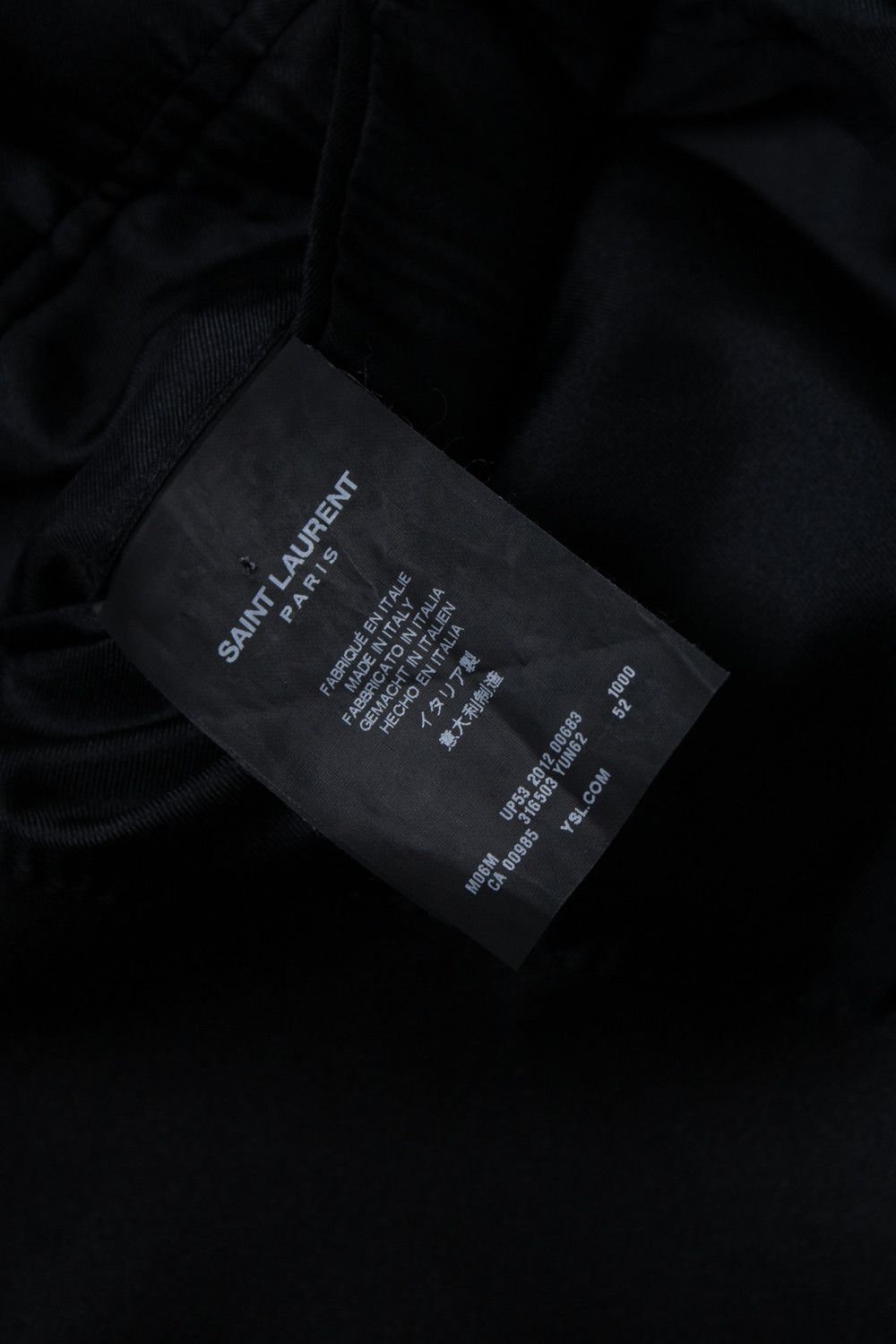 Saint Laurent Paris Saint Laurent, black blazer coat with shiny revert Size US XL / EU 56 / 4 - 10 Thumbnail