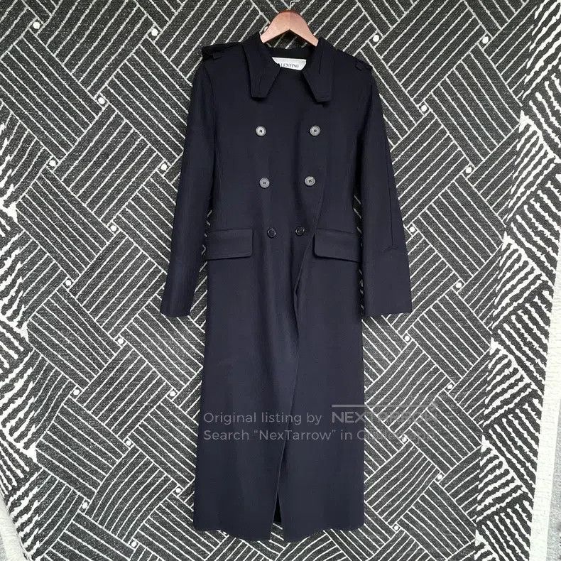 Valentino Valentino Navy wool coat Size US S / EU 44-46 / 1 - 1 Thumbnail