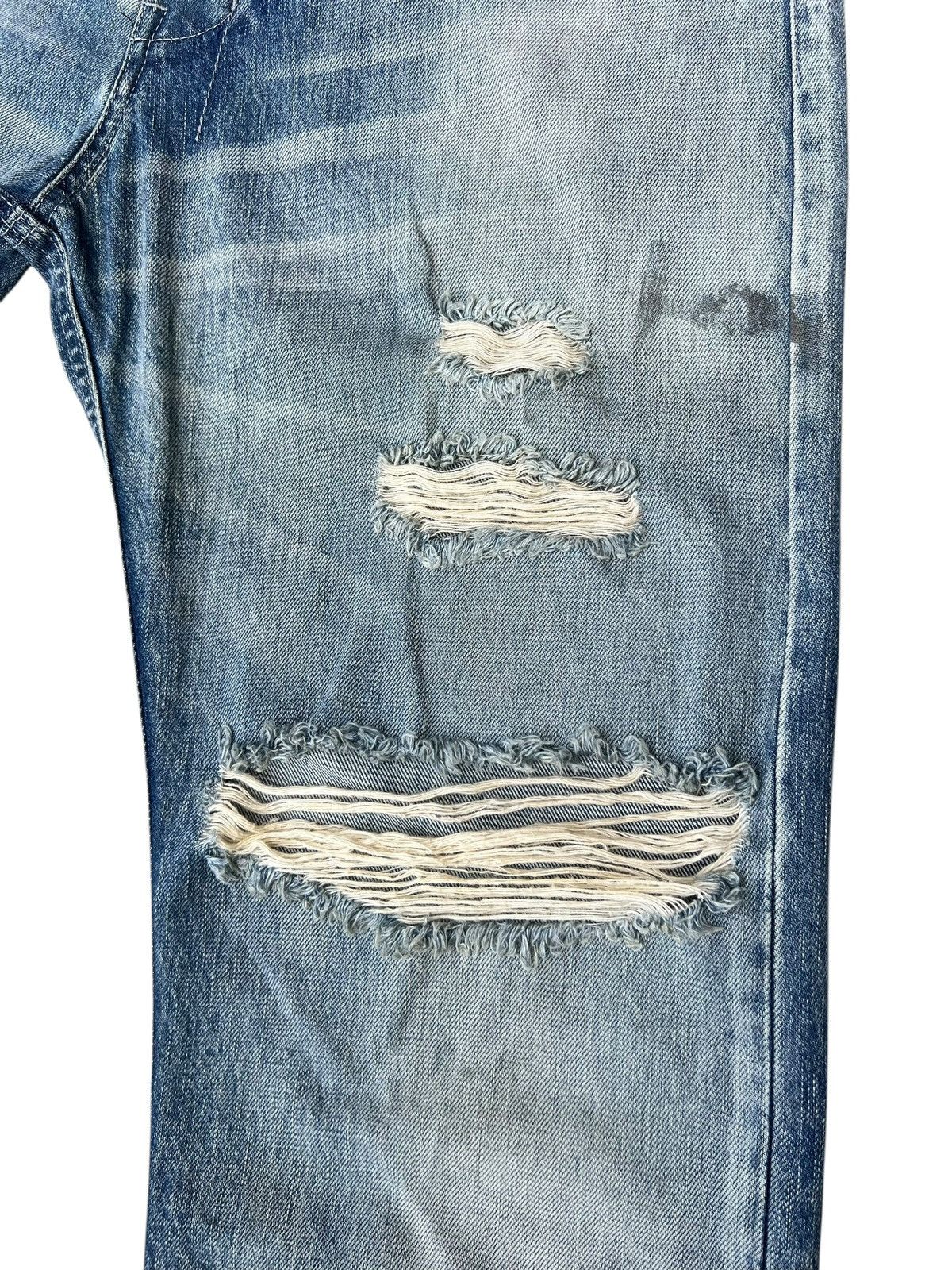 Japanese Brand SUB-AGE. Japan Distressed Rips Denim Jeans Size US 33 - 9 Thumbnail