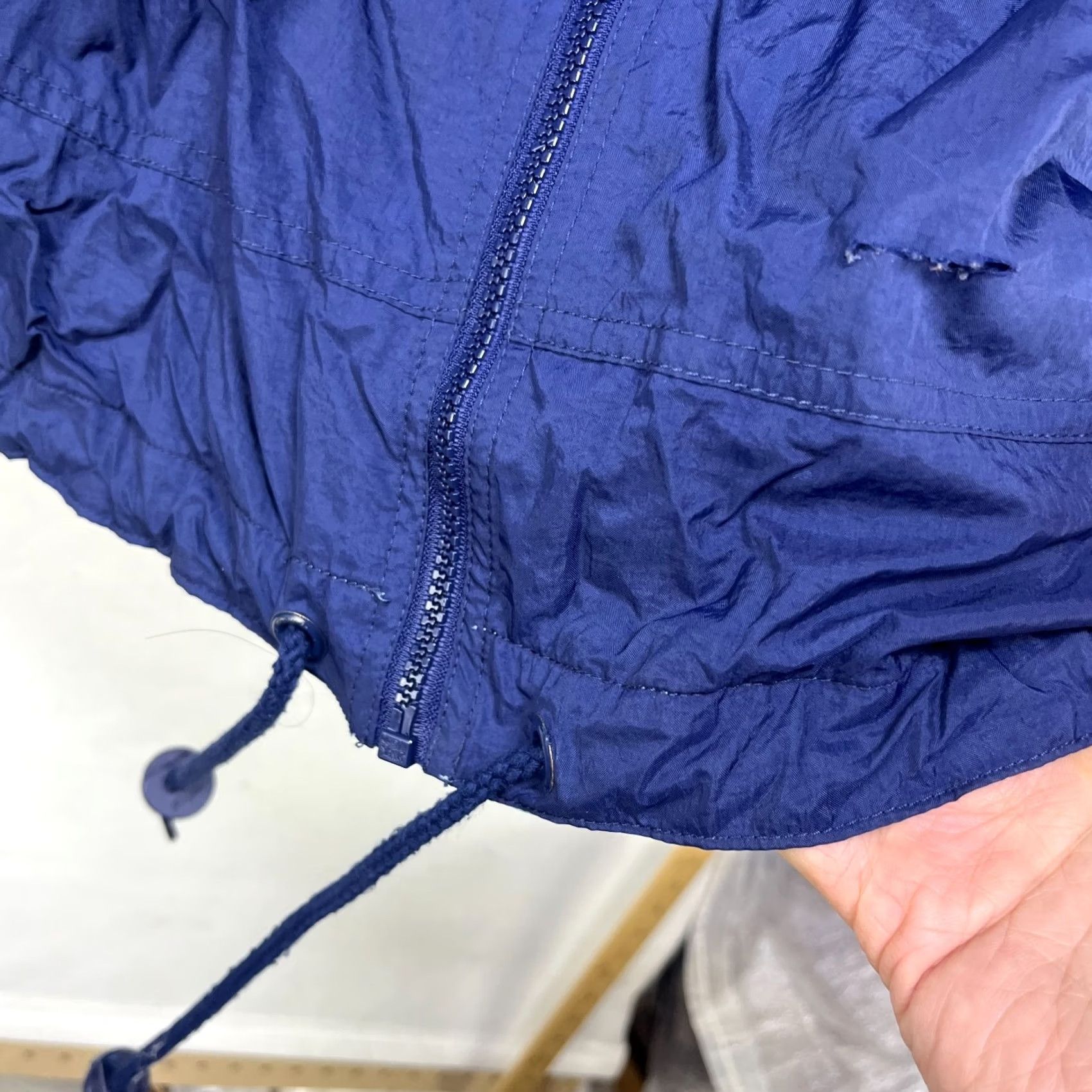 Nike Vintage Nike Windbreaker Jacket 2XL Hooded Satin Nylon Logo Embroidered 90s Outdoor Men XS? Size US XXL / EU 58 / 5 - 7 Thumbnail