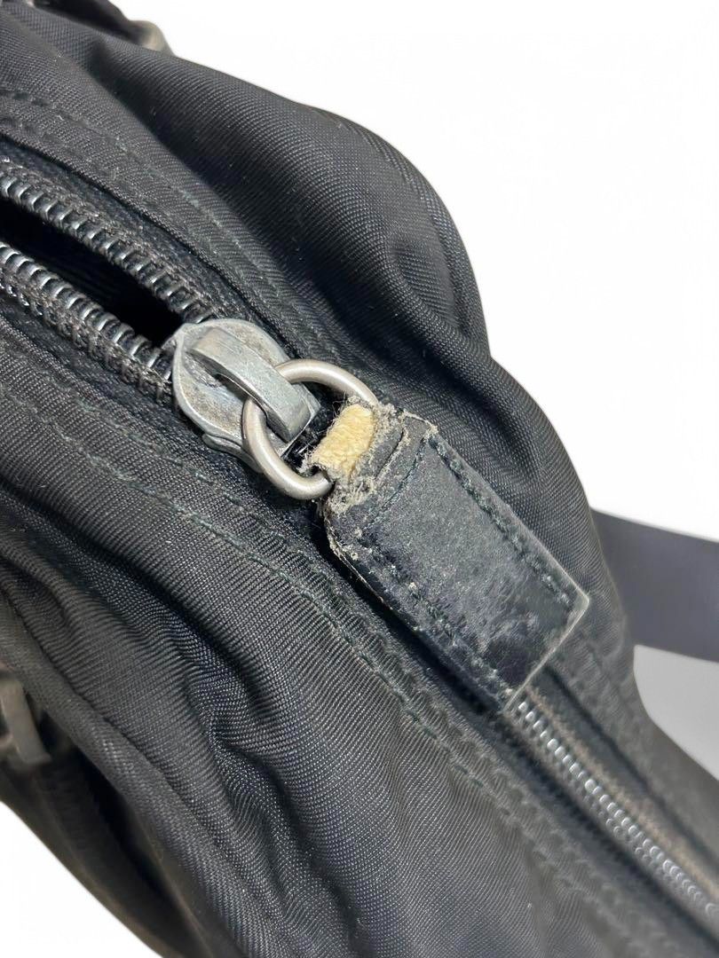 Prada Prada - Shoulder Bag Triangle Plate Black Nylon Crossbody Size ONE SIZE - 6 Thumbnail