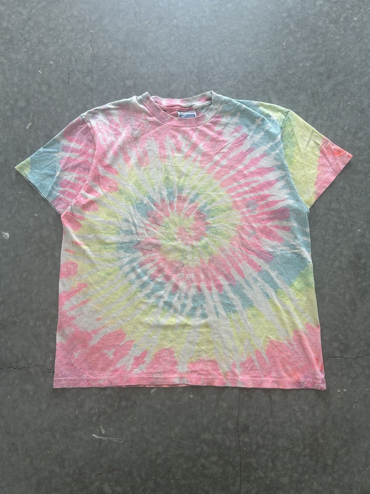 Hanes × Vintage Vintage 80s Hanes Tie Dye Tee Boxy Fit Size US L / EU 52-54 / 3 - 1 Thumbnail