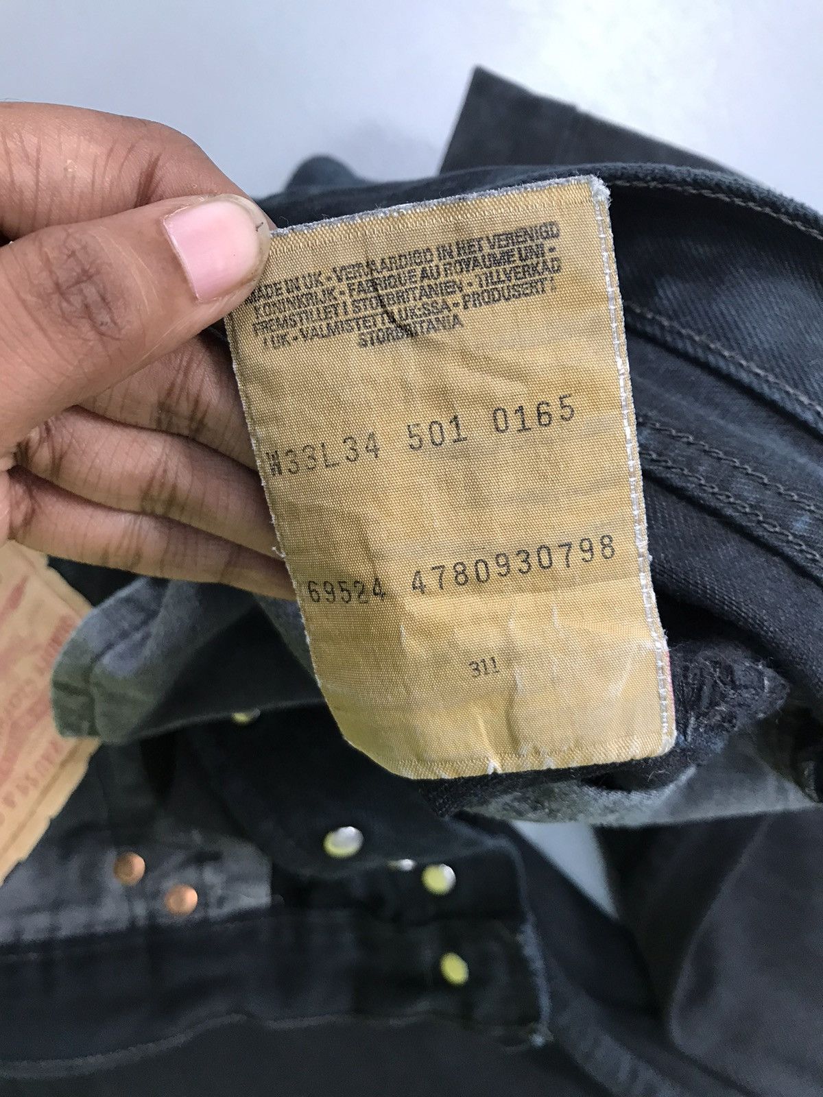 Levi's Vintage Levi’s 501 paper tab denim Size US 32 / EU 48 - 9 Thumbnail