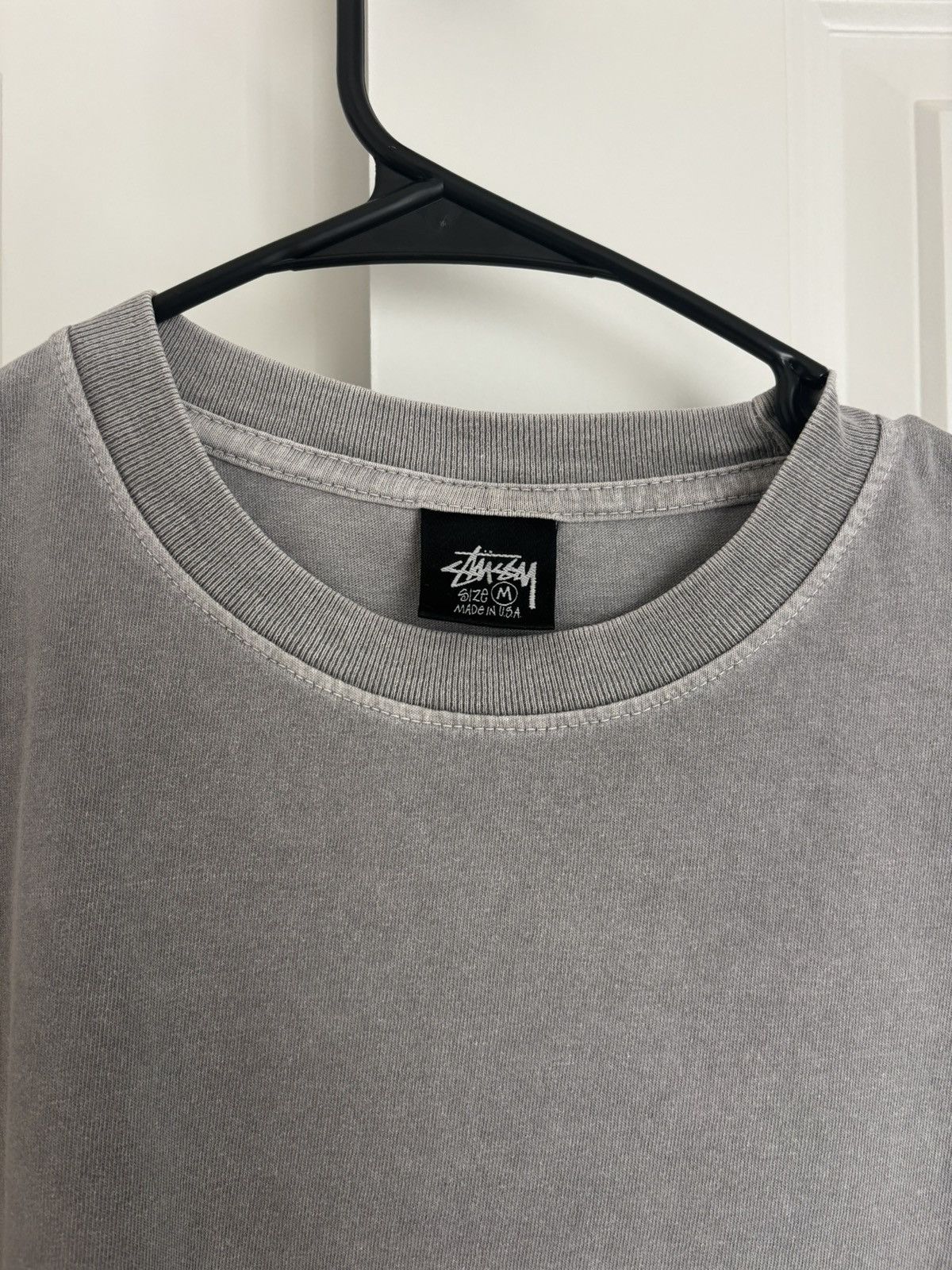 Stussy Stussy Pigment Dyed Grey T-Shirt Men’s Size Medium Size US M / EU 48-50 / 2 - 2 Thumbnail