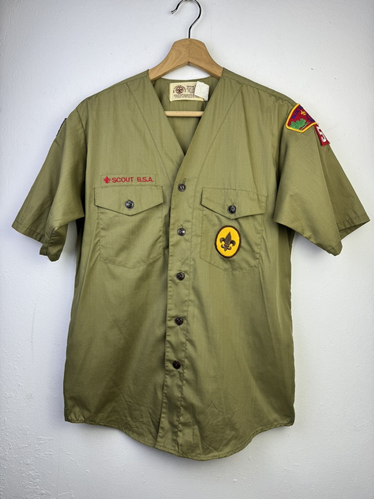 Vintage vintage Boy Scouts of America (BSA) uniform shirt Size US L / EU 52-54 / 3 - 3 Thumbnail