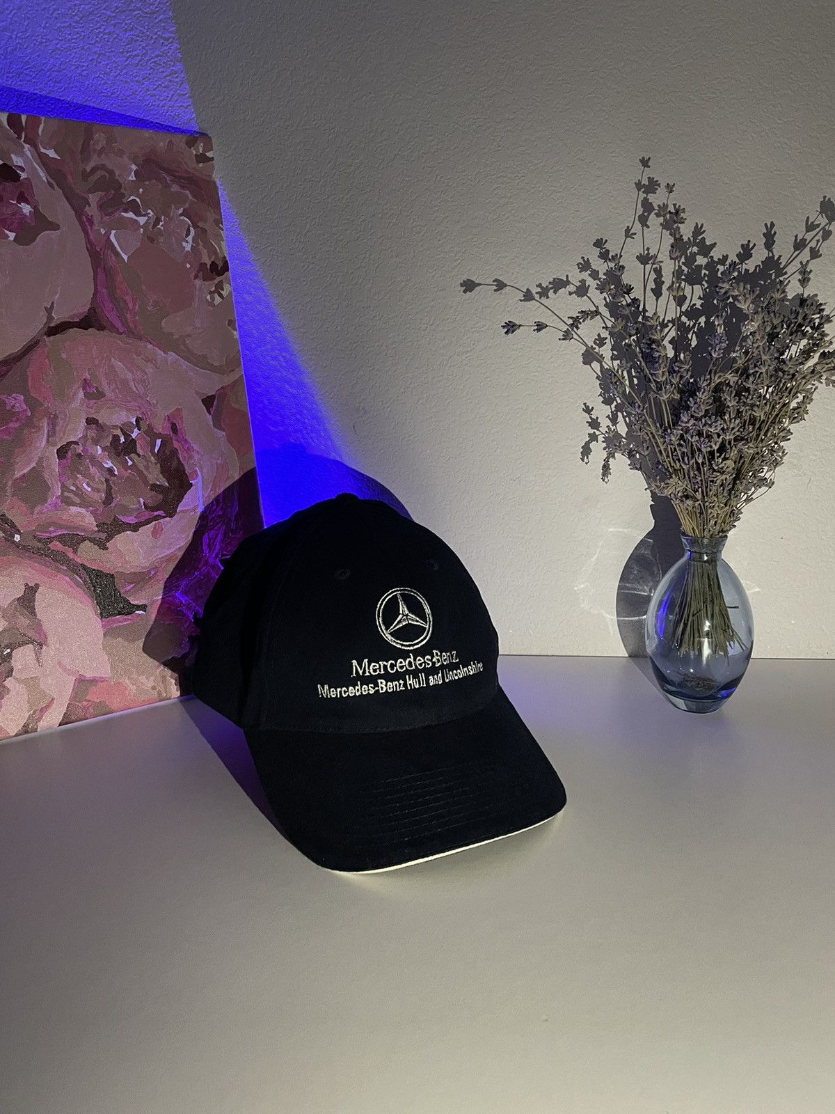 Mercedes-Benz × Vintage Mercedes-Benz 90’s VTG Hat Black Cap Size ONE SIZE - 2 Thumbnail