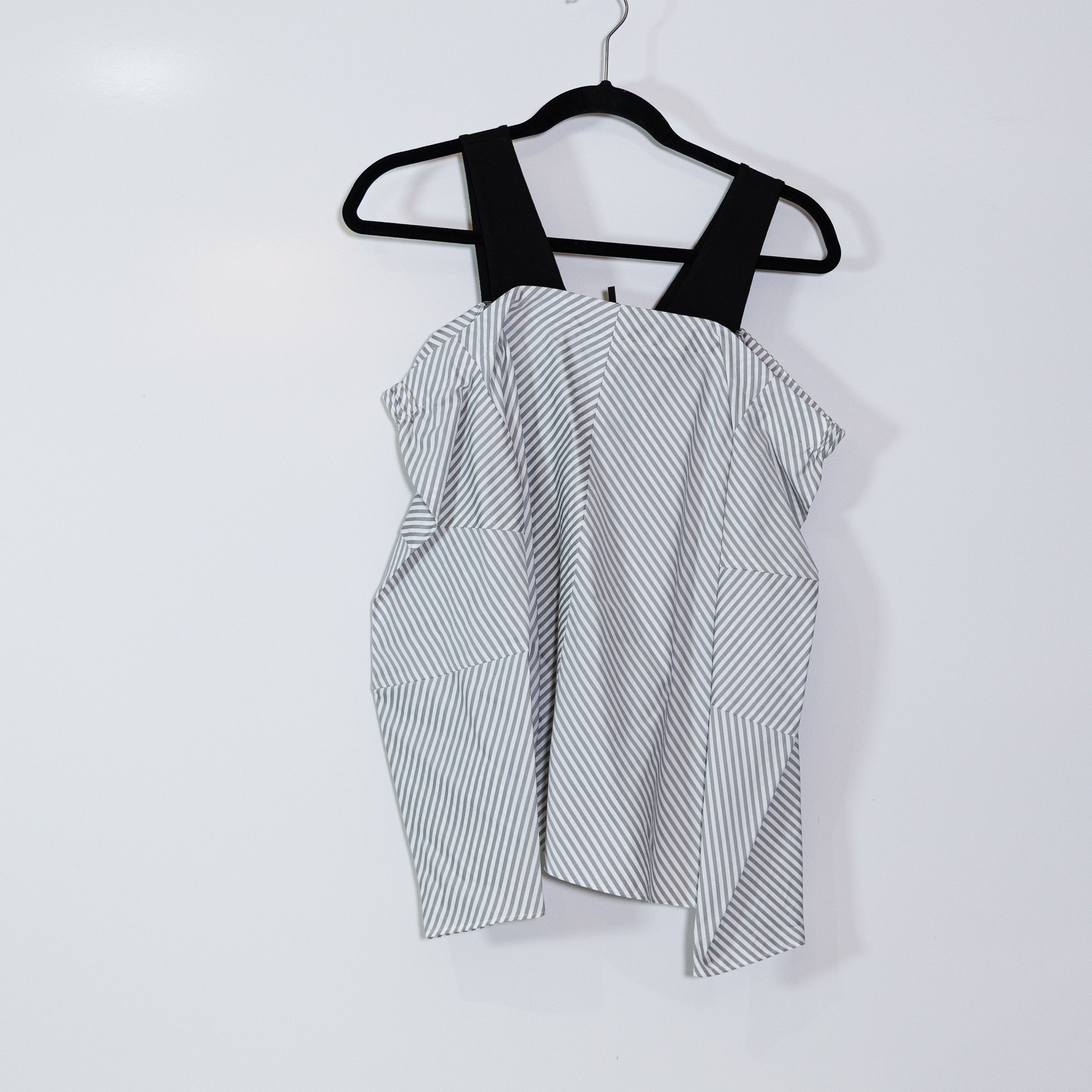 Maje NEW Maje Larma Cotton Poplin Top Effet Size L / US 10 / IT 46 - 1 Thumbnail