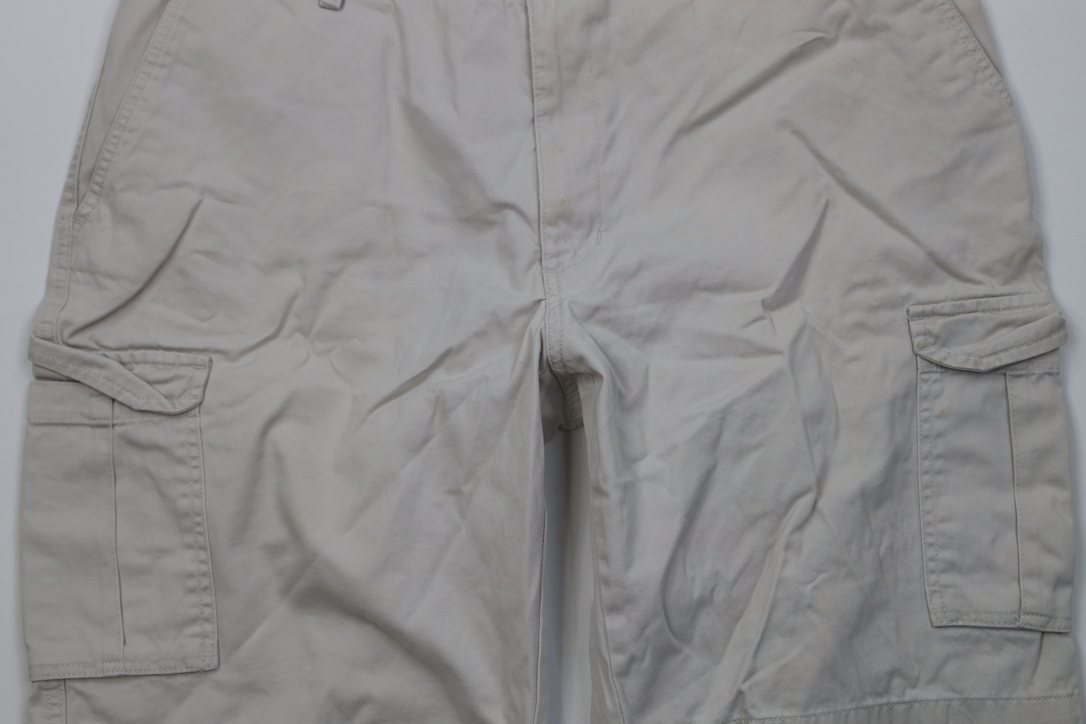 Vintage Vintage Y2K Streetwear Relaxed Fit Cargo Shorts Beige Cotton Size US 38 / EU 54 - 3 Thumbnail