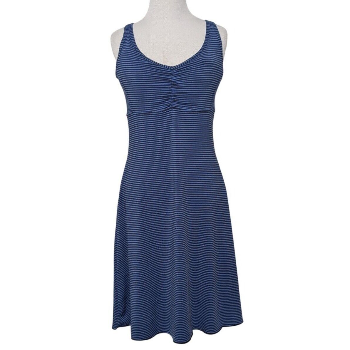 Prana Prana Rebecca Striped Jersey Dress Womens Size Small Blue Size S / US 4 / IT 40 - 1 Thumbnail