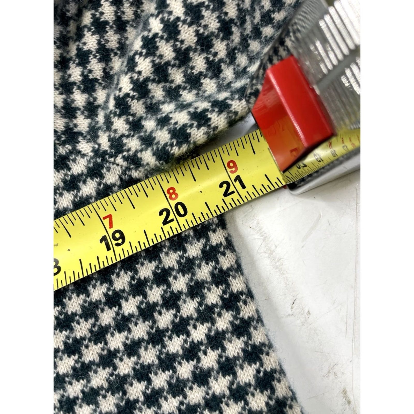 J.Crew J.Crew Cashmere Sweater Green Houndstooth Crewneck Men's Size Medium Size US M / EU 48-50 / 2 - 6 Thumbnail