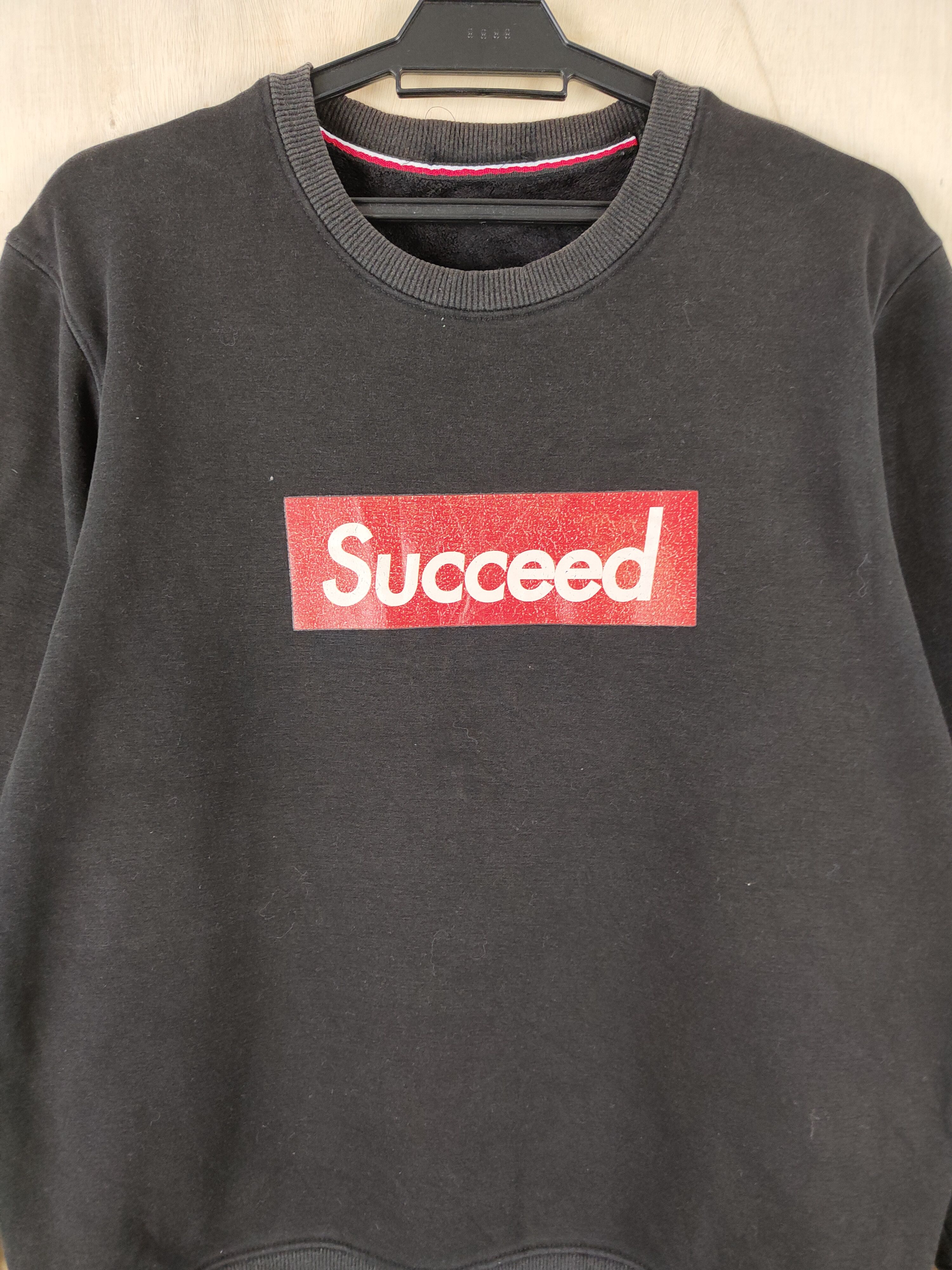 Japanese Brand × Vintage Japanese Brand Black Succeed Sweatshirts #S2613 Size US M / EU 48-50 / 2 - 2 Thumbnail