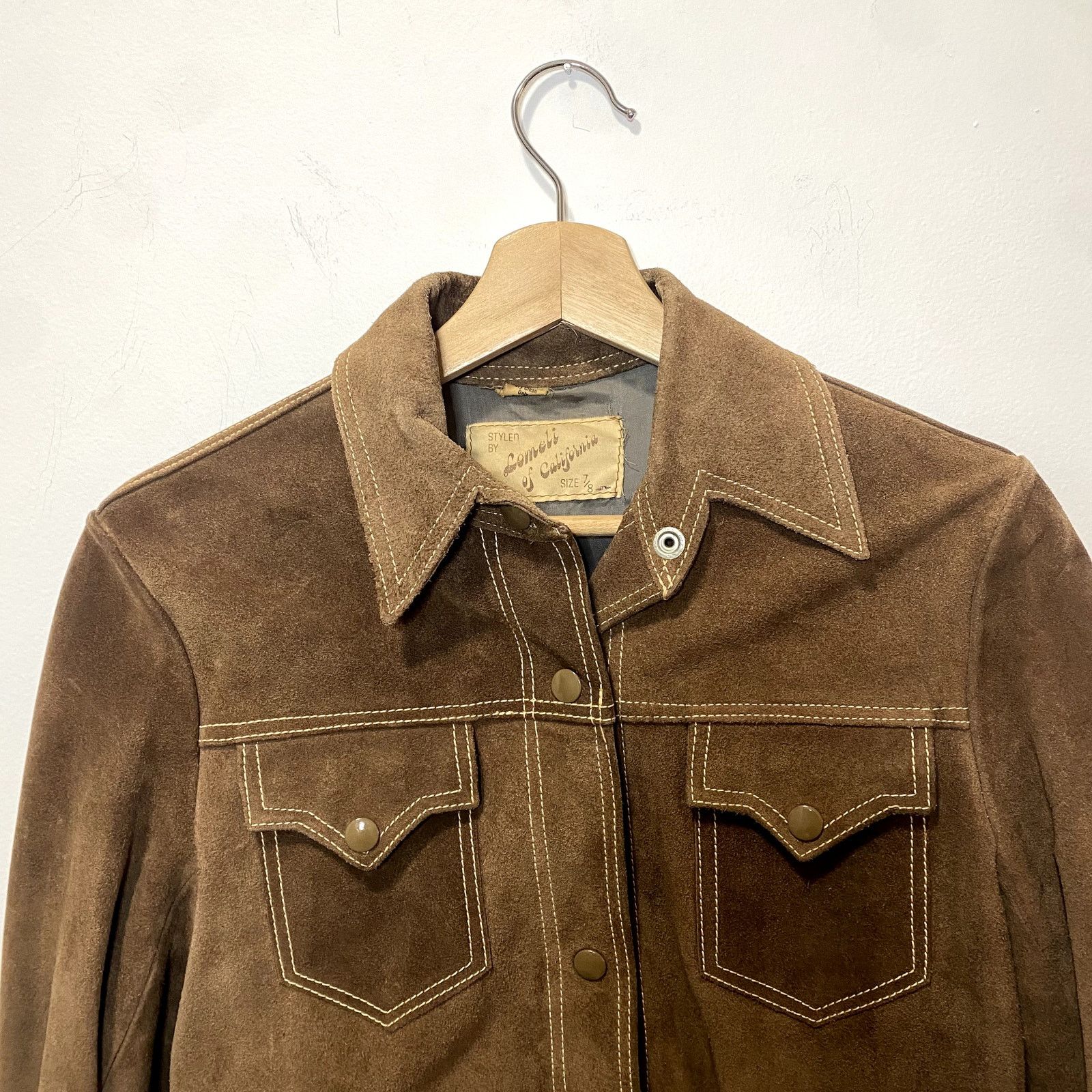 Vintage Vintage Lomeli Of California Western Cowboy Suede Jacket Size XS / US 0-2 / IT 36-38 - 3 Thumbnail