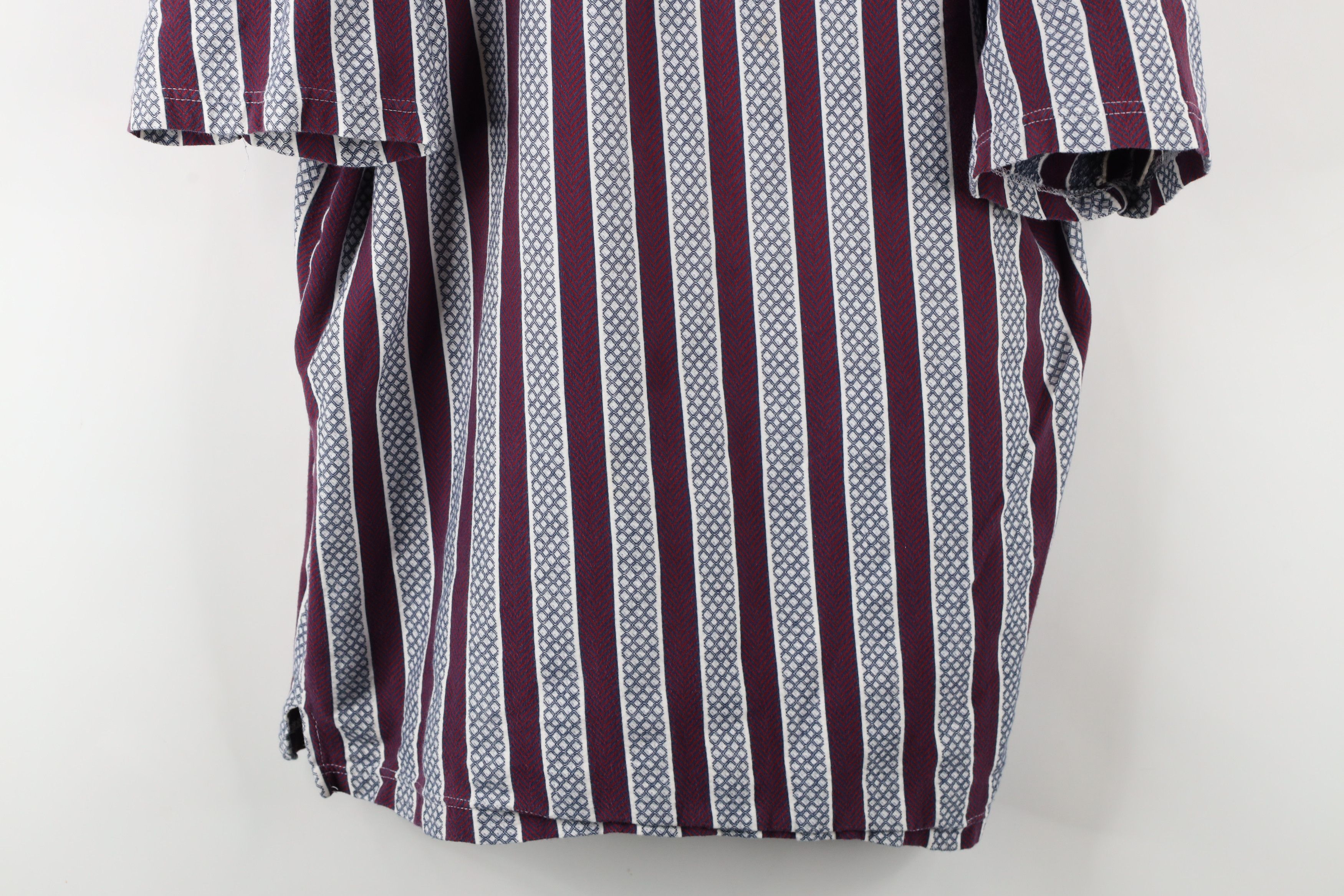Vintage Vintage 90s Streetwear Geometric Knit Collared Polo Size US L / EU 52-54 / 3 - 3 Thumbnail